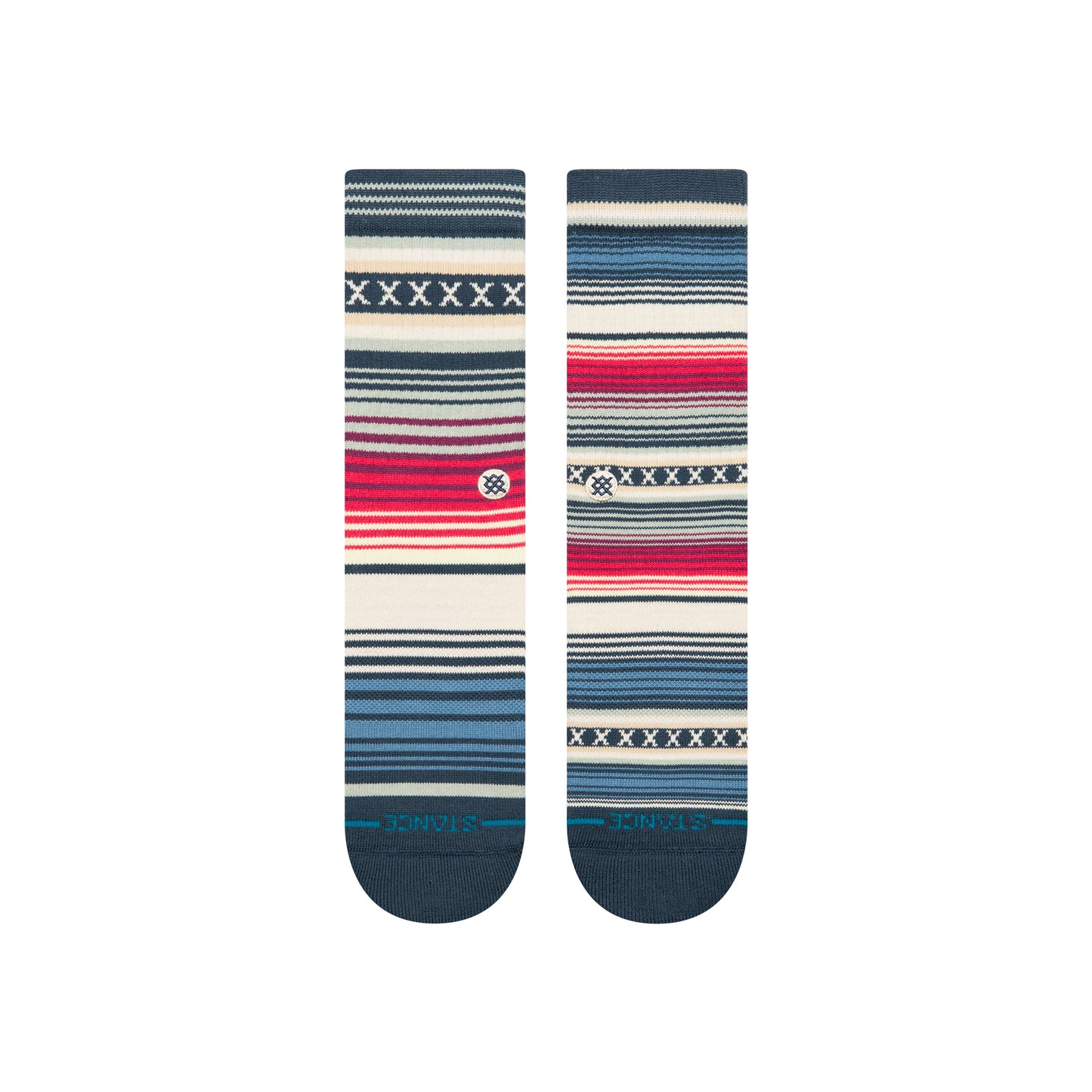 Curren St Crew Socks - Navy - LG