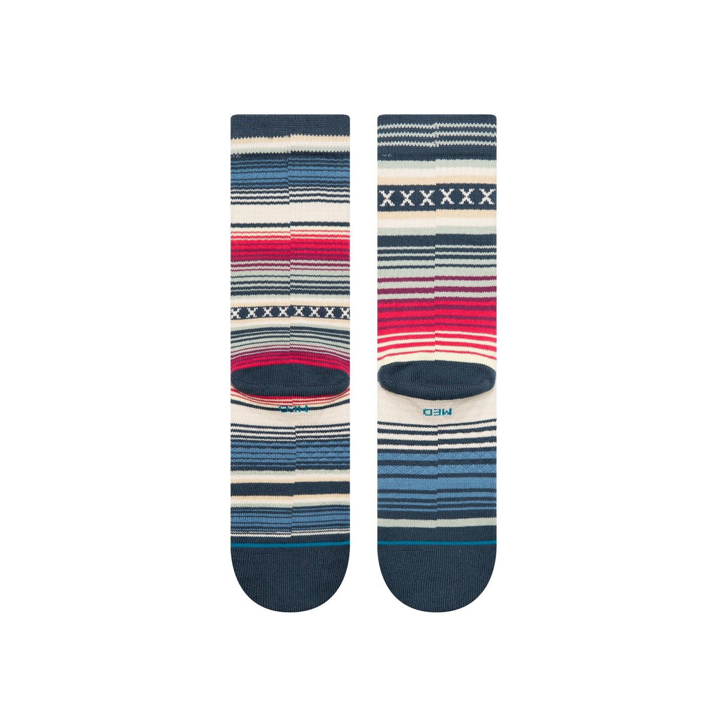 Curren St Crew Socks - Navy - LG