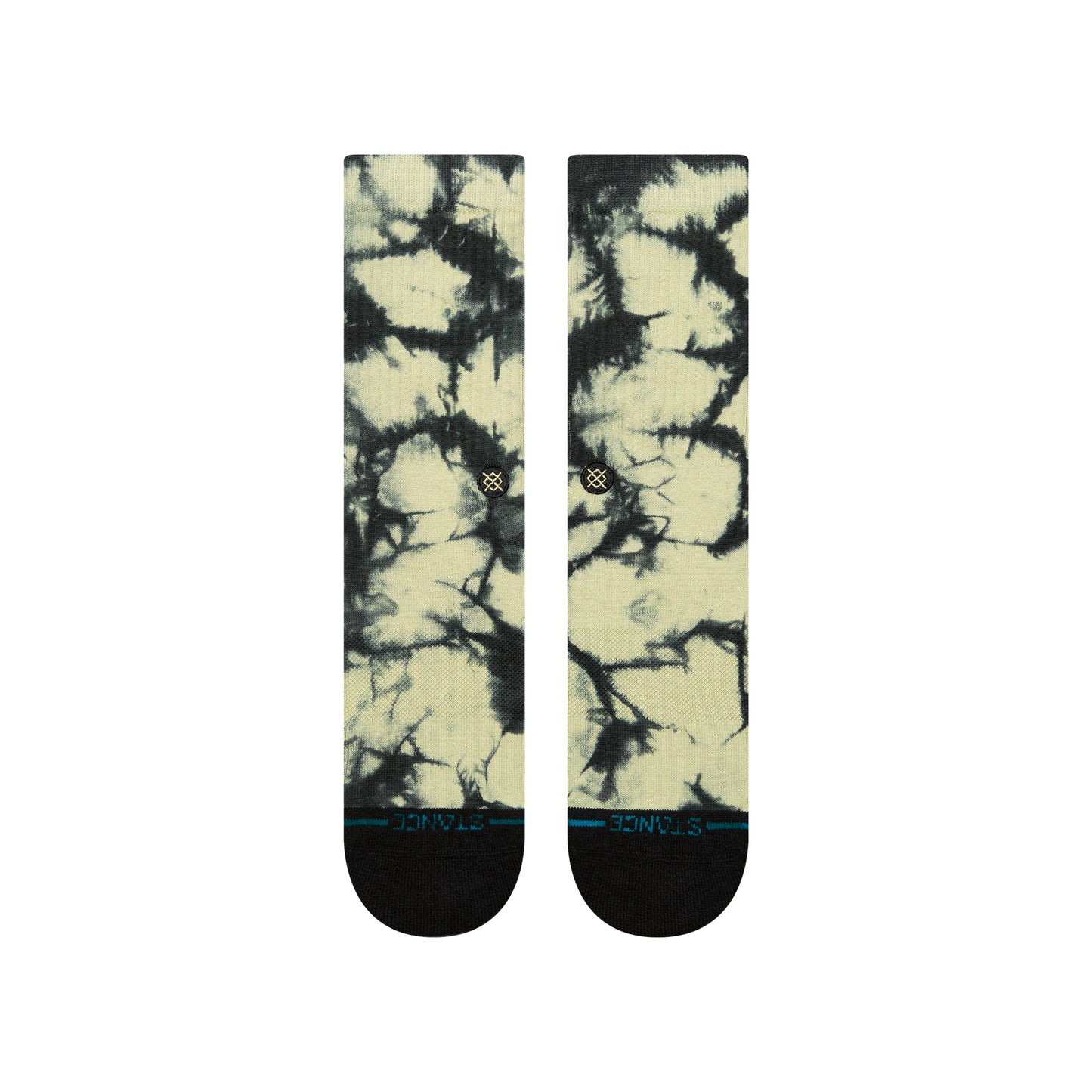 Well Worn Crew Socks - Green/Black