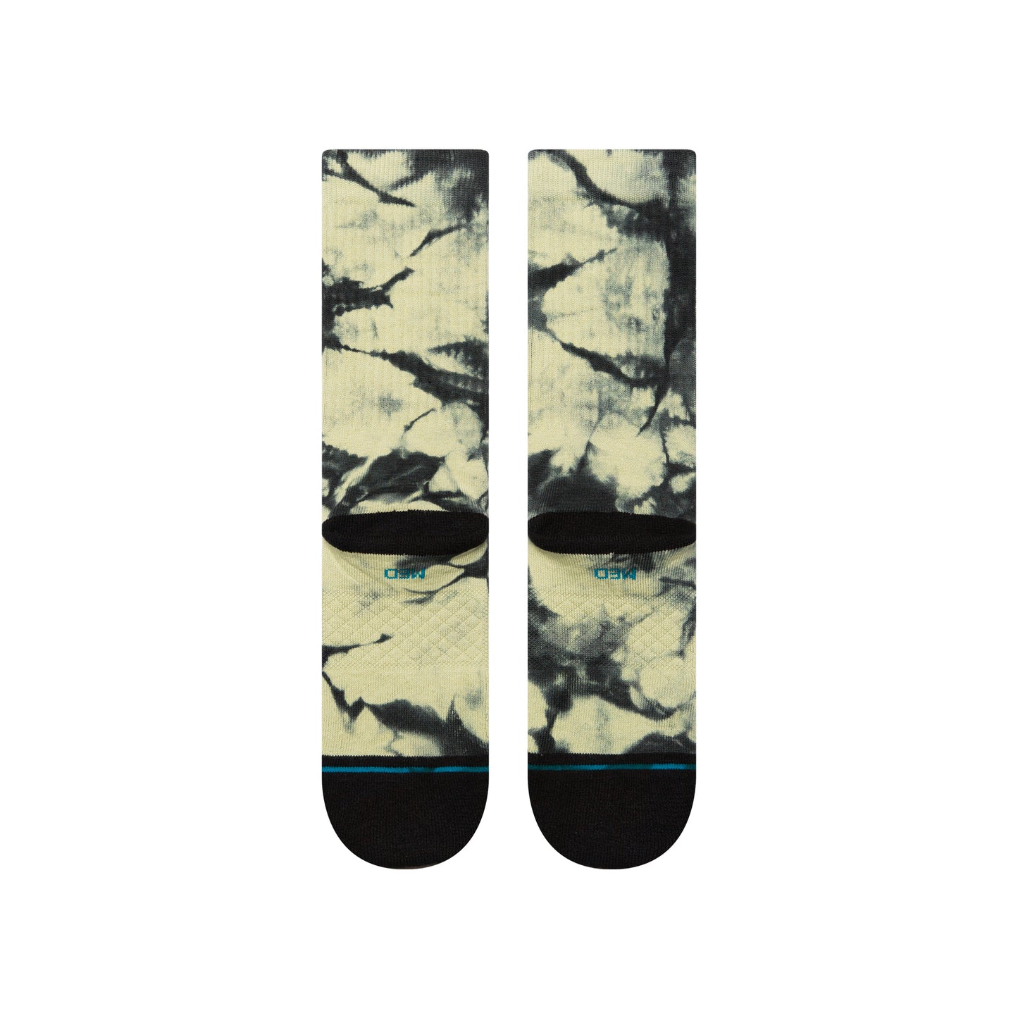 Well Worn Crew Socks - Green/Black