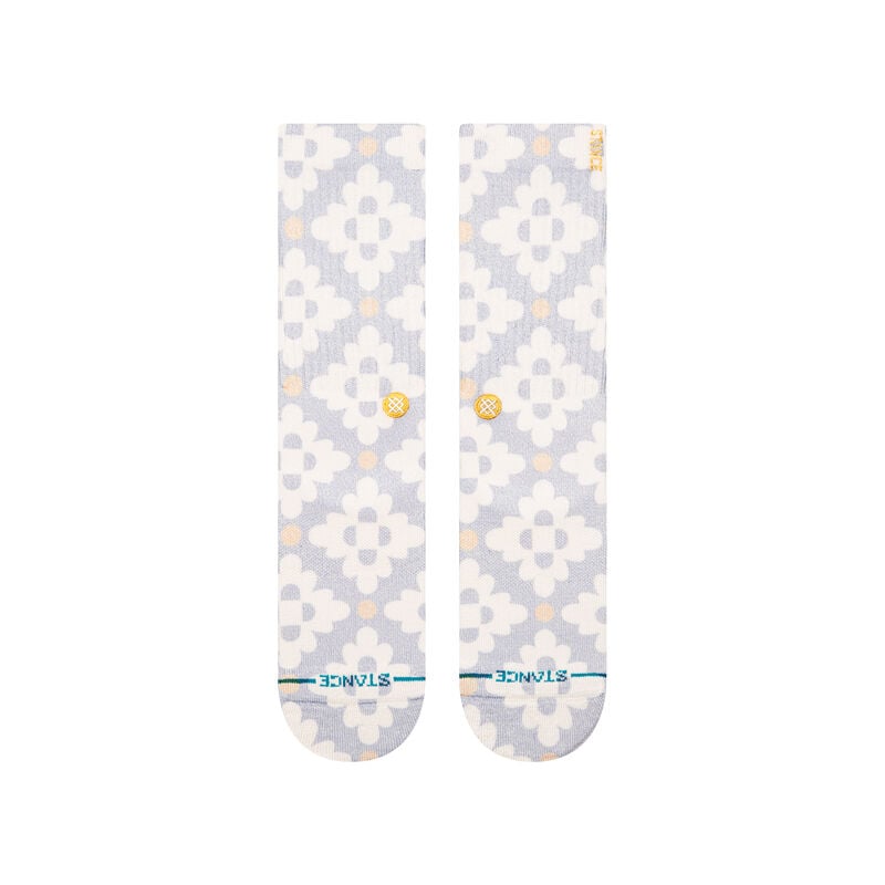 San Lucas Crew Socks - Stone Blue