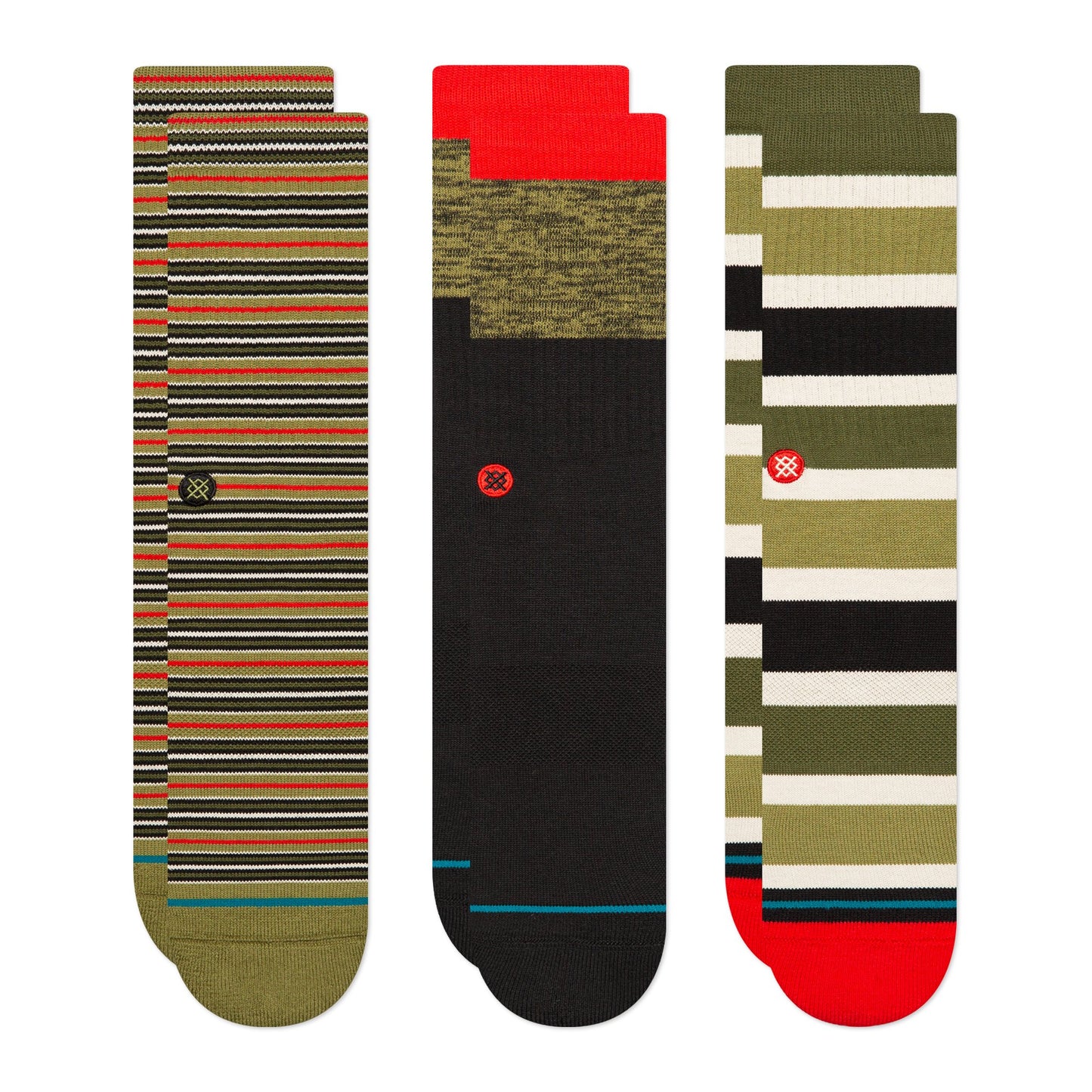 Hahalidayz 3 Pack Crew Socks