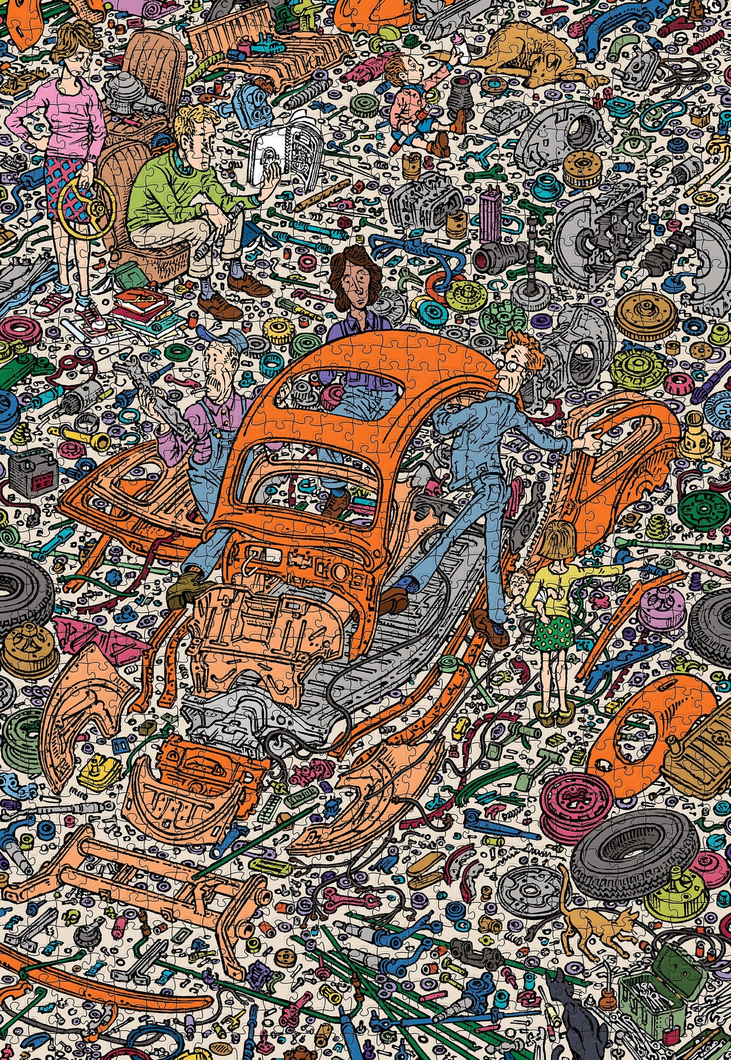 Peter Aschwanden: The Exploded Beetle 1000-Piece Jigsaw Puzzle
