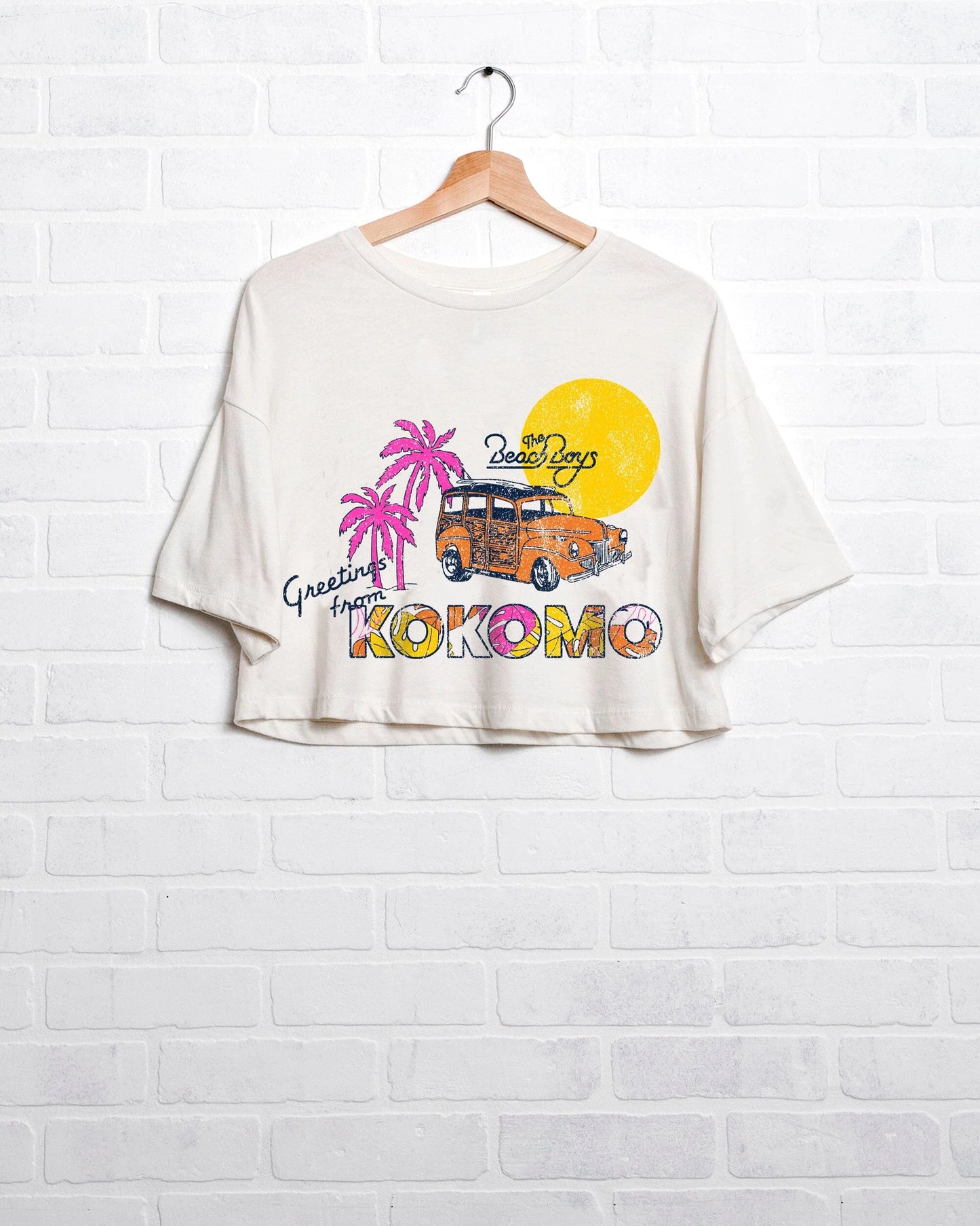 The Beach Boys Postcard Cropped Tee