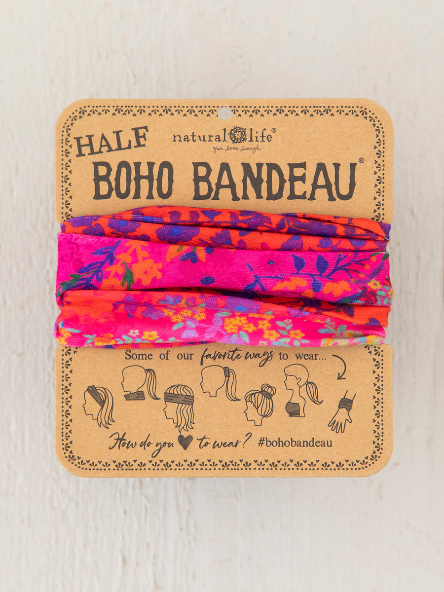 Half Bandeau Pink Ombre Border