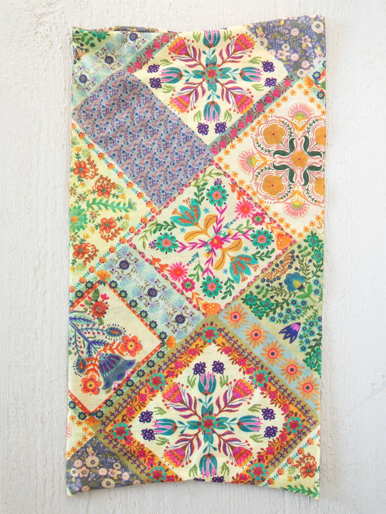Boho Bandeau - Mandela Patchwork Cream