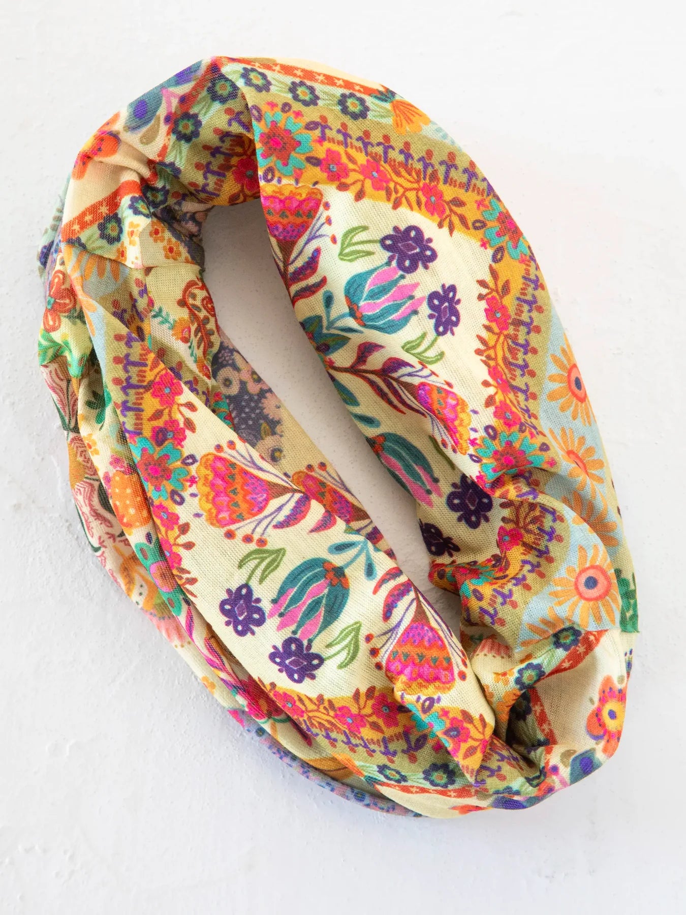 Boho Bandeau - Mandela Patchwork Cream