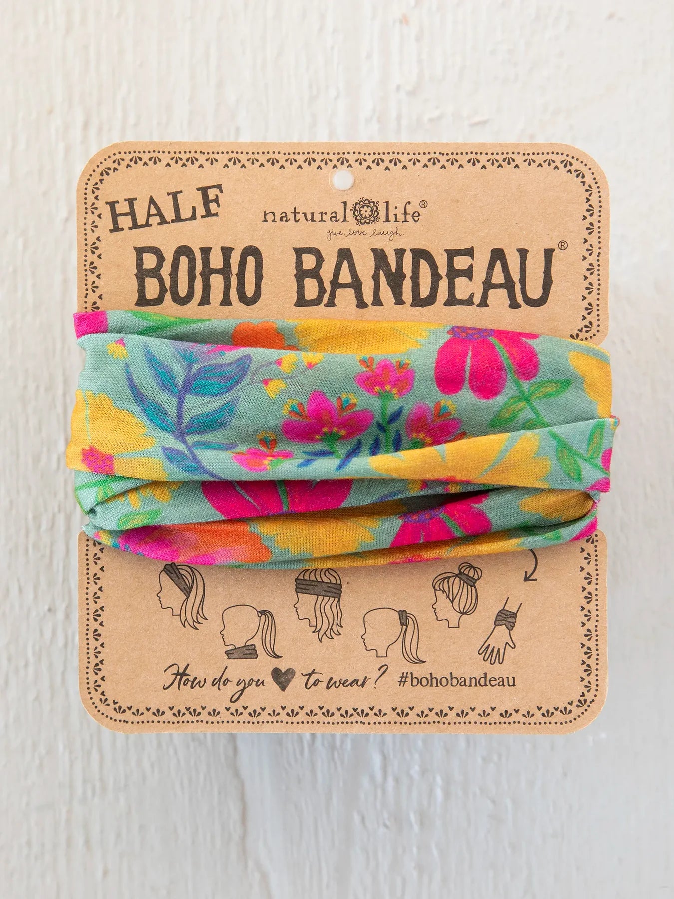 Boho Bandeau - Tossed Blue Floral