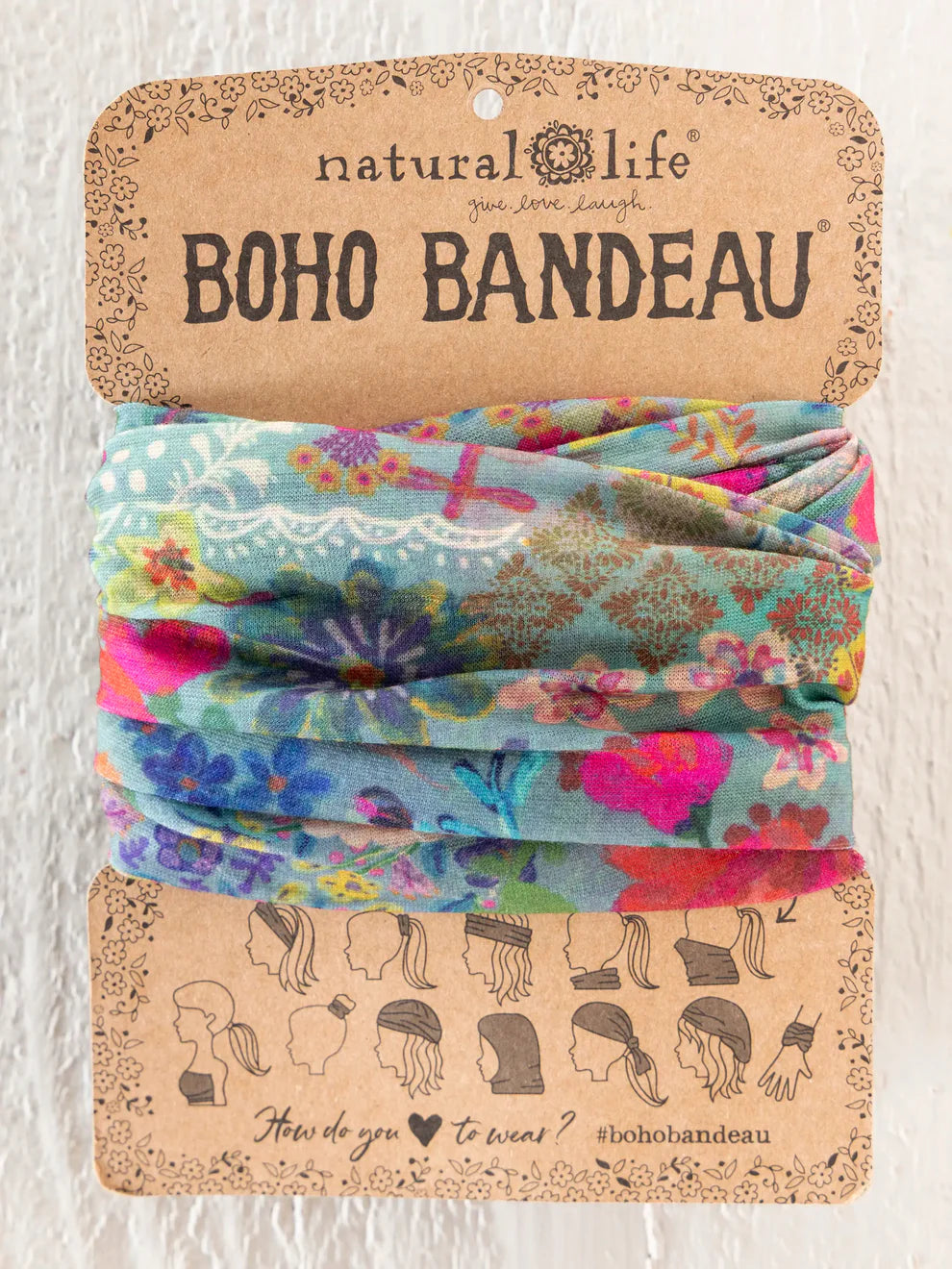Boho Bandeau - Blue Garden Patchwork