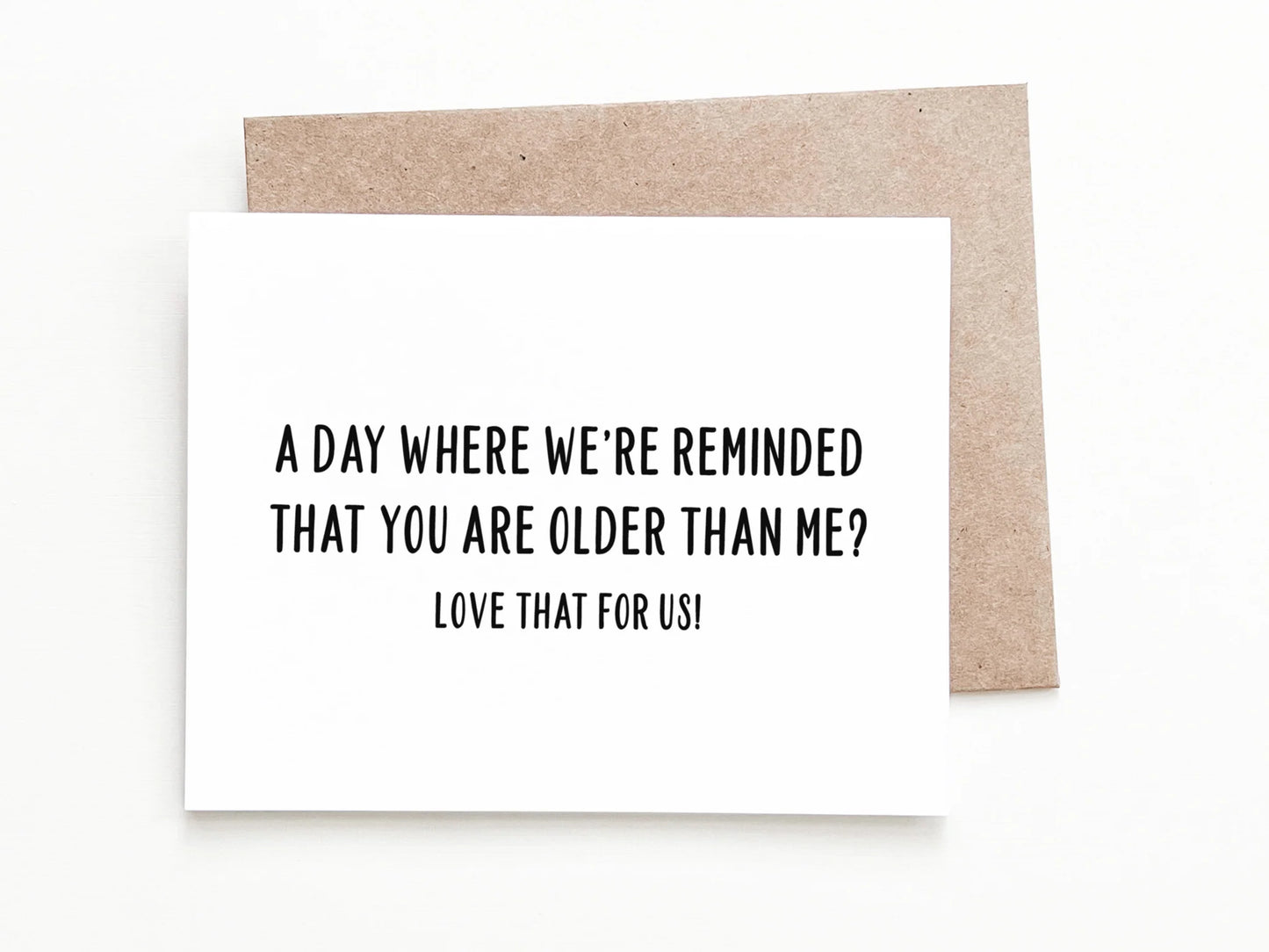 You're Older Birthday Card