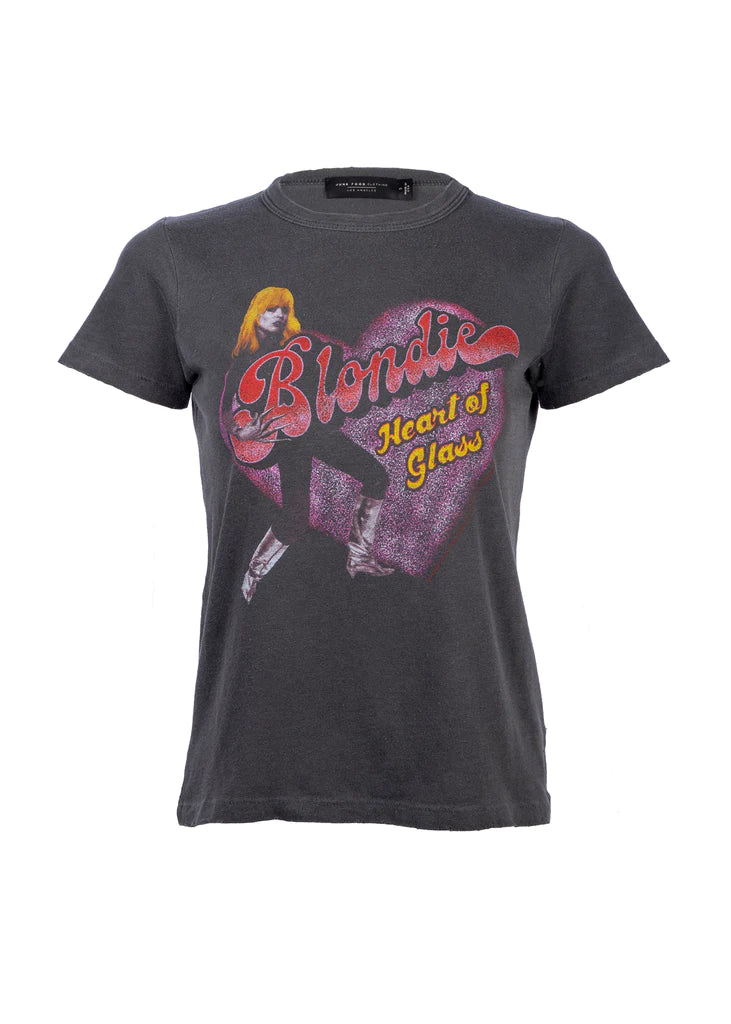 Blondie Heart of Glass Women's Vintage Tee - Vintage Black