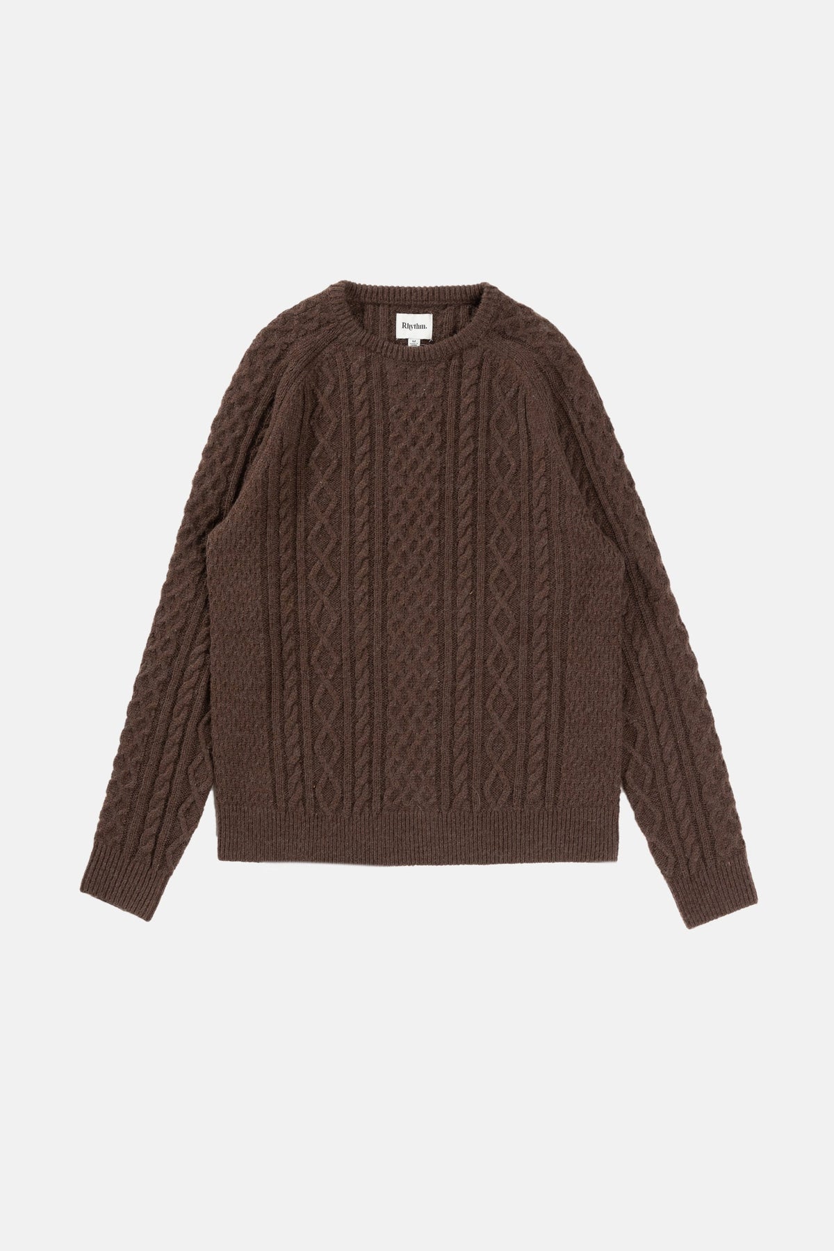 Mohair Fisherman's Knit - Brown