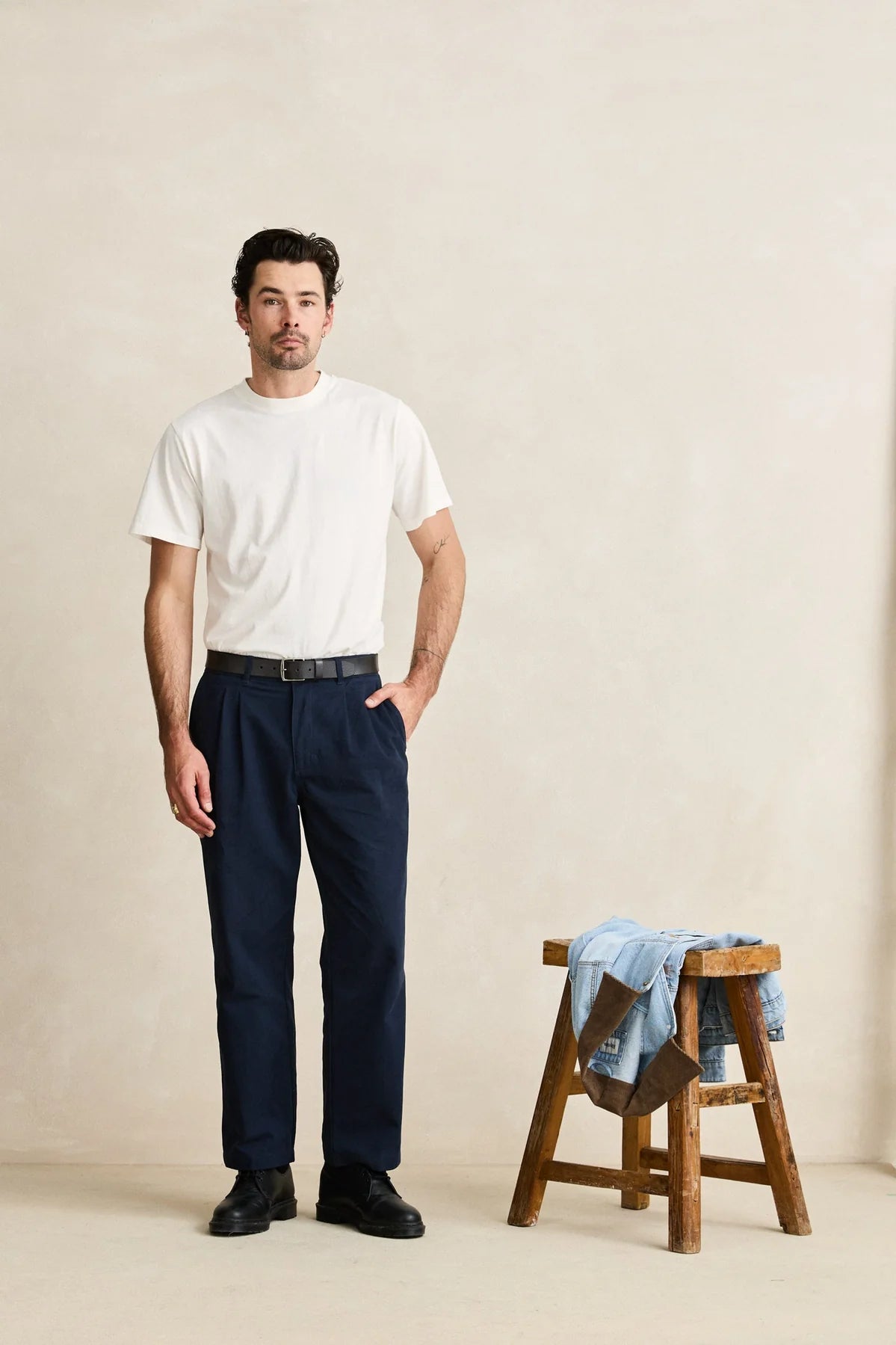 Twill Pressed Trouser - Navy