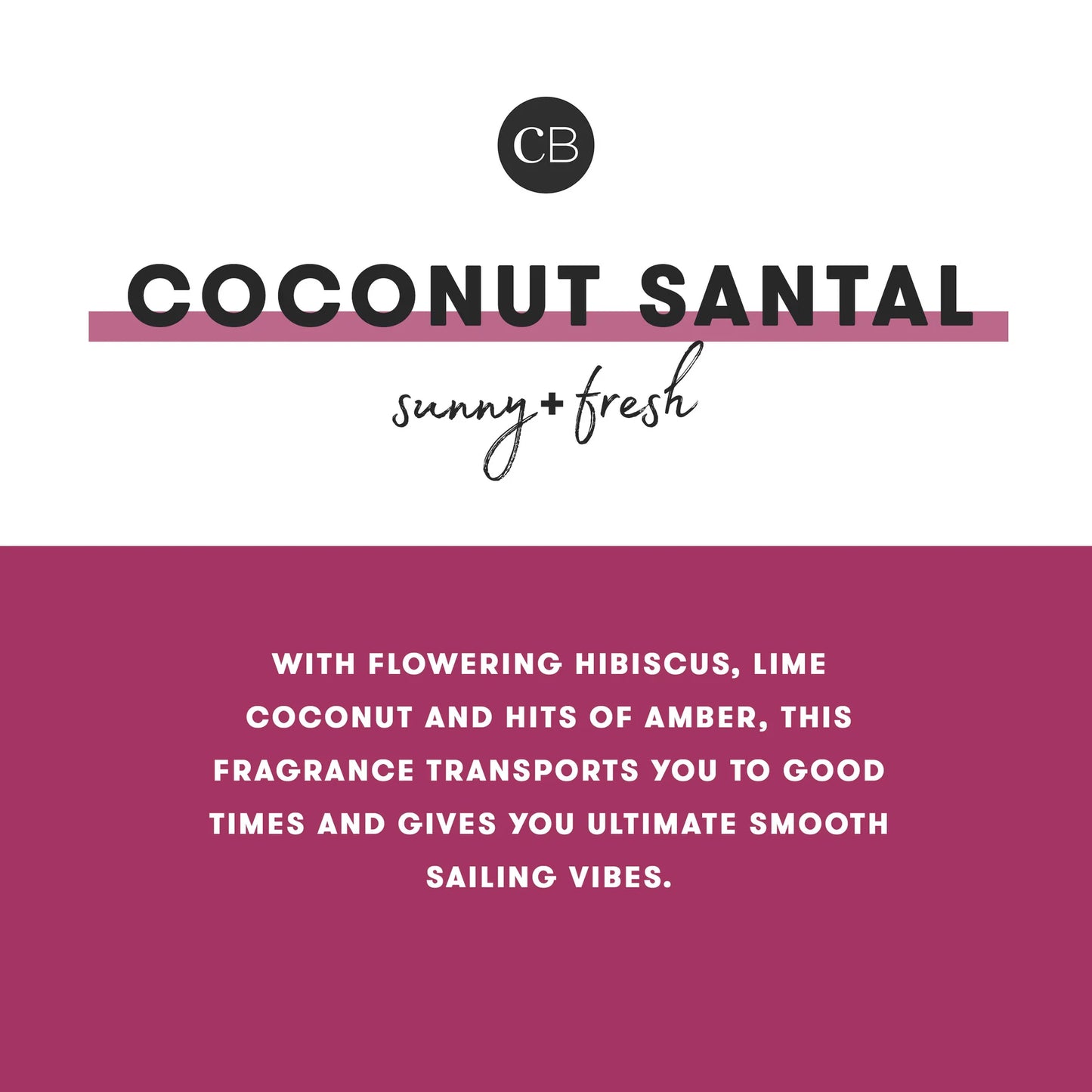 Coconut Santal Printed Travel Tin Candle