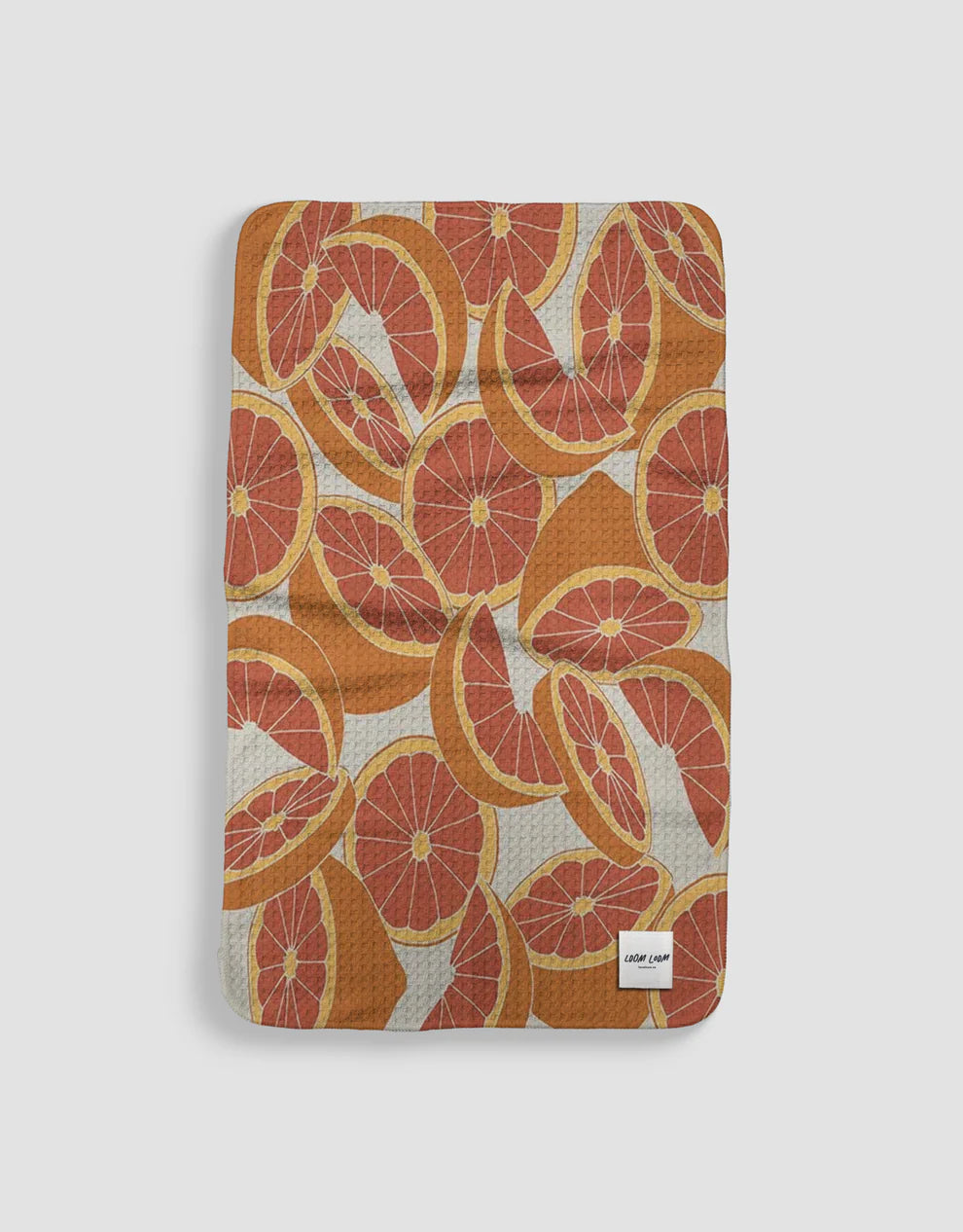 Red Grapefruit Fruit Tea Towel