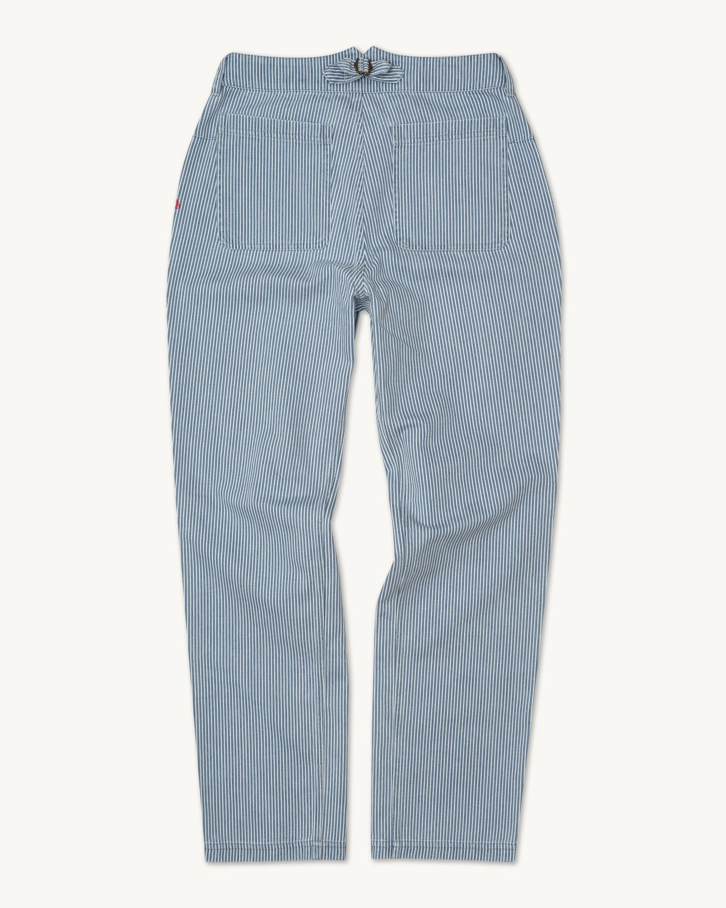 Courier Pant in Indigo Hickory Stripe