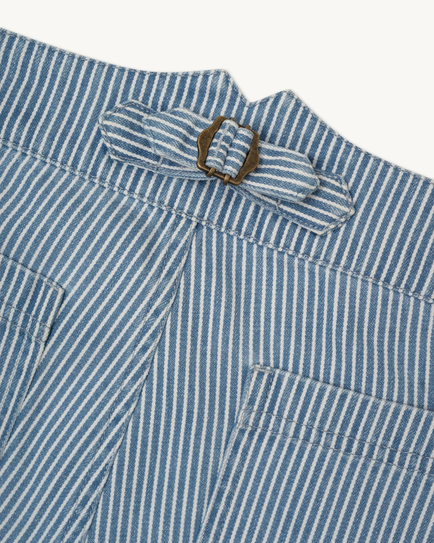 Courier Pant in Indigo Hickory Stripe