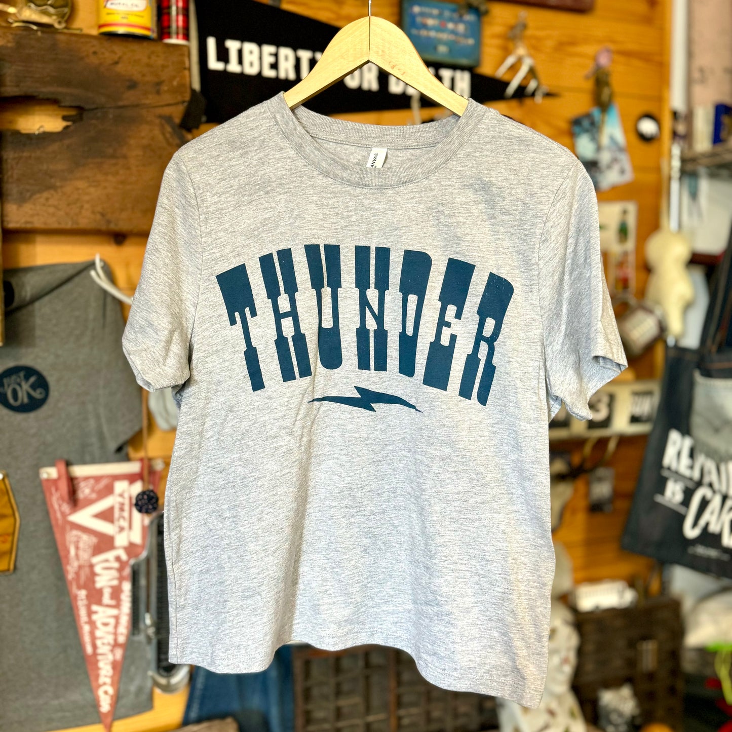 Cropped Thunder Western Tee
