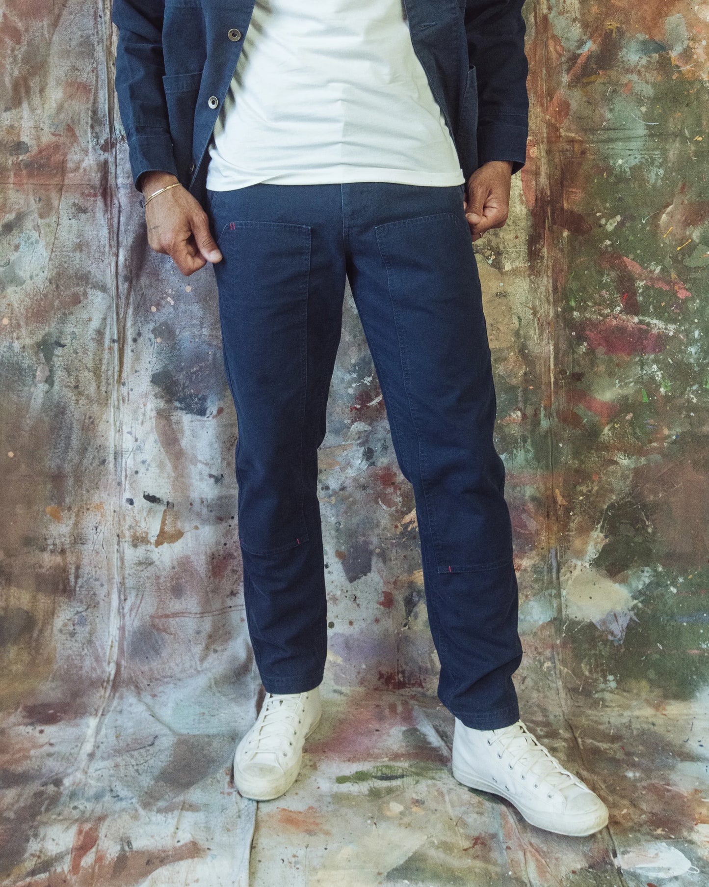 Dungaree Pant in Craft Canvas
