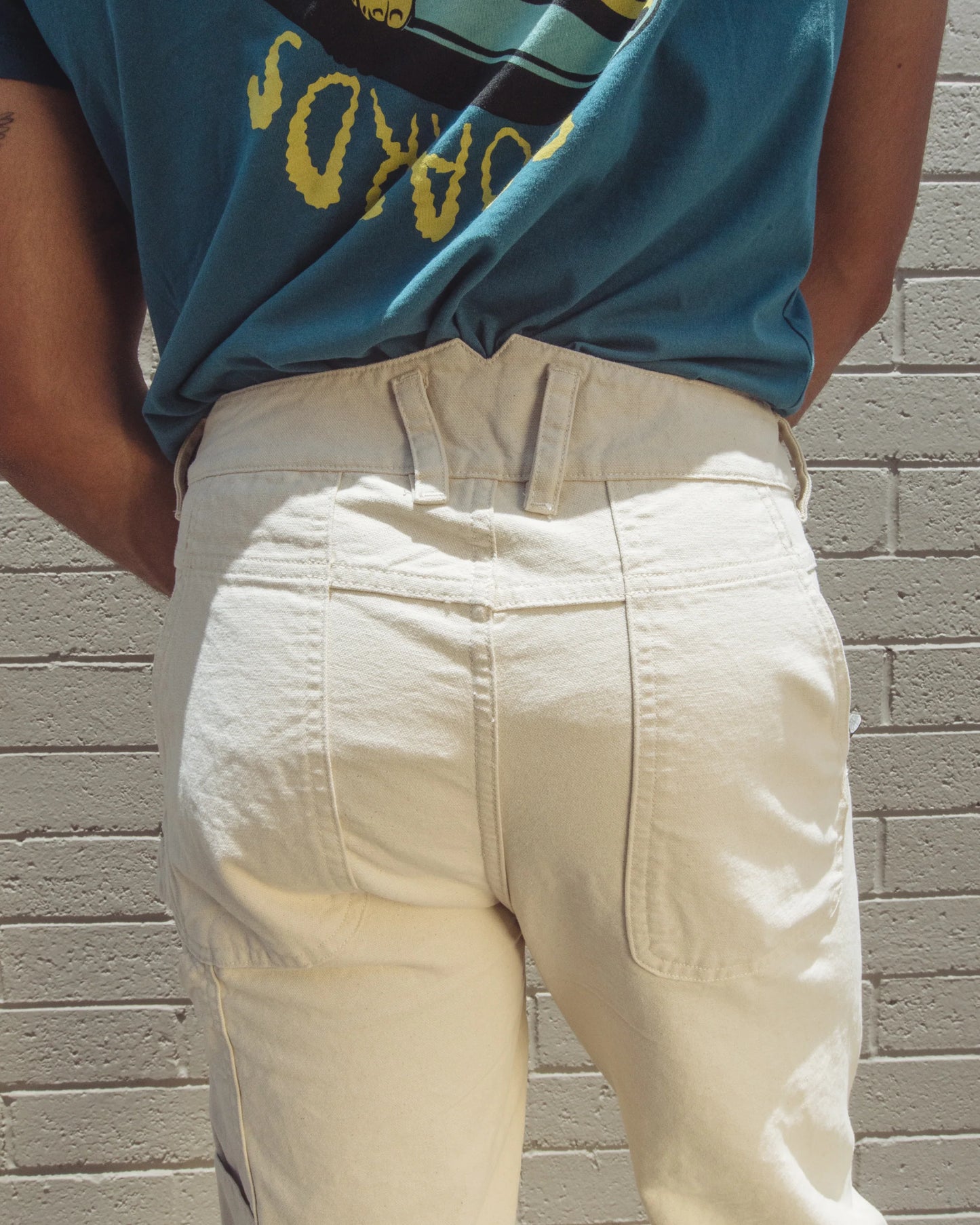 Dungaree Pant in Craft Canvas