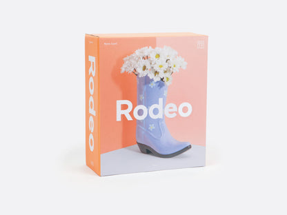 Rodeo Cowboy Boot Vase - Lilac