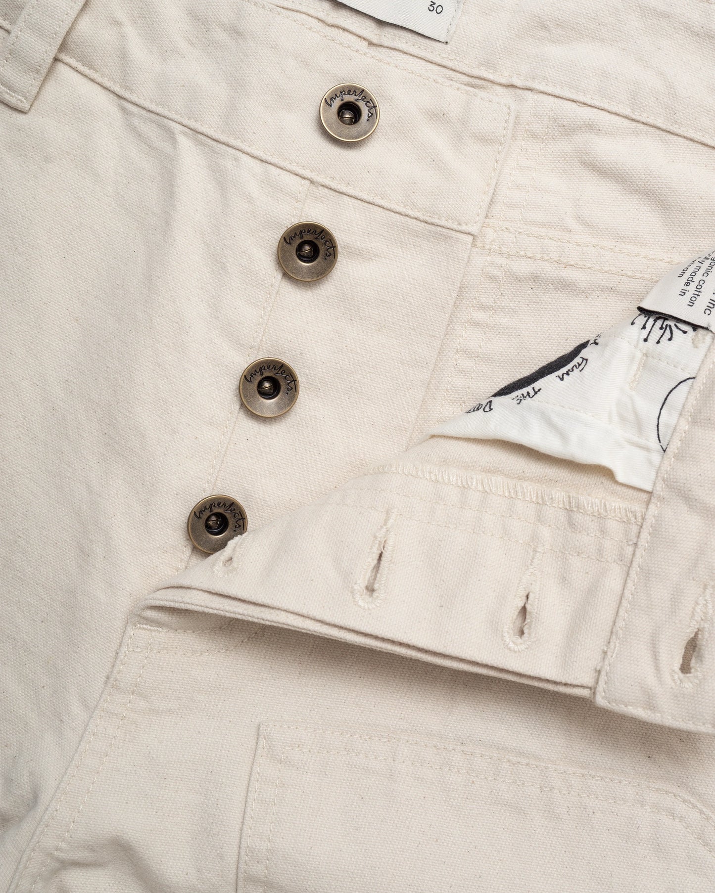 Dungaree Pant in Craft Canvas