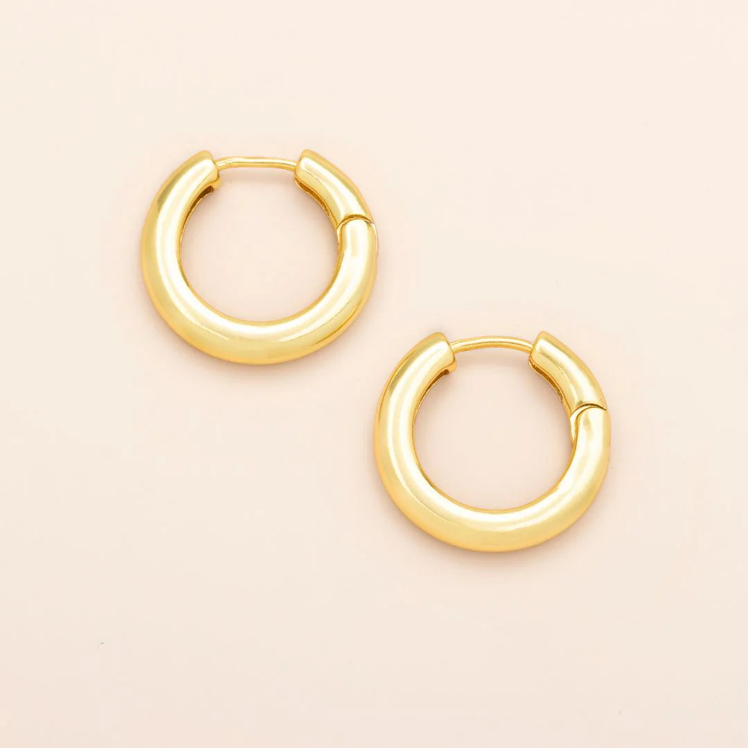 Medium Stellar Hoop/Gold Vermeil