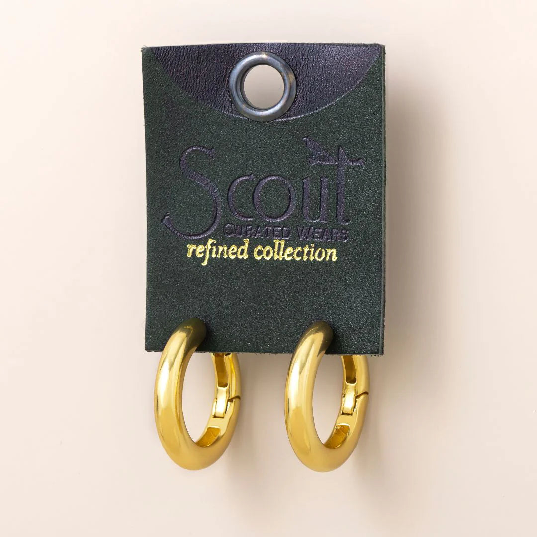 Medium Stellar Hoop/Gold Vermeil