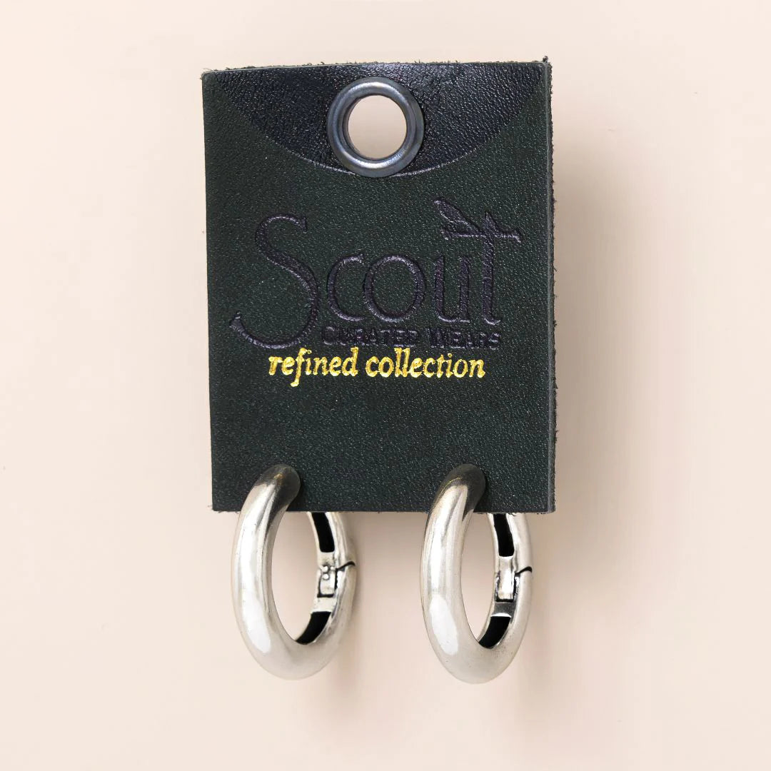 Medium Stellar Hoop/Sterling Silver