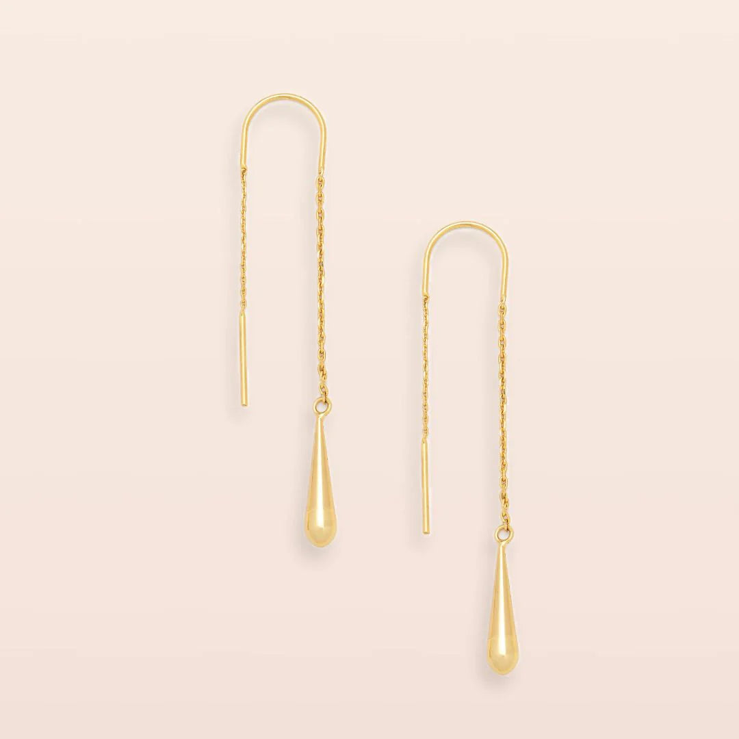 Teardrop Threader/Gold Vermeil
