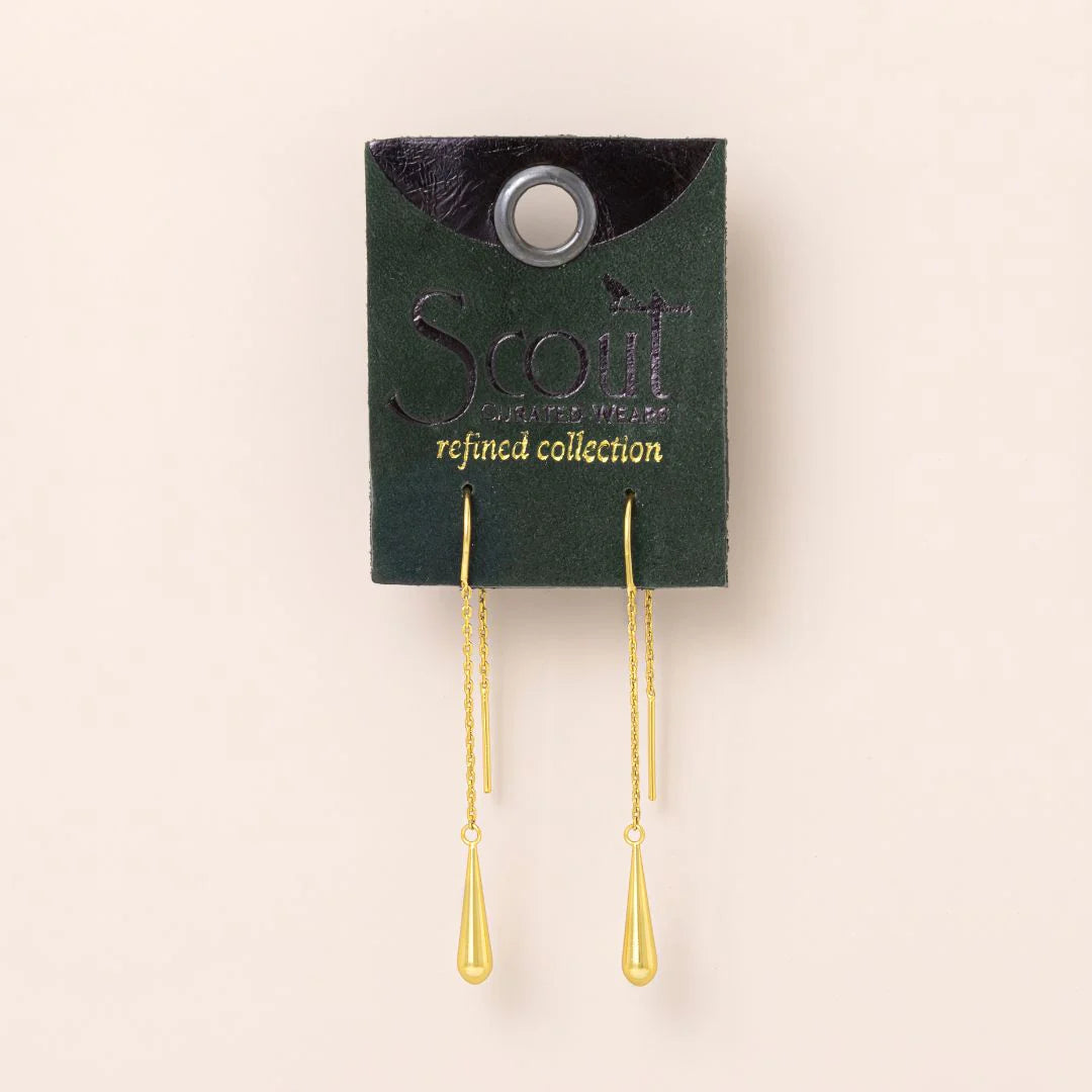 Teardrop Threader/Gold Vermeil