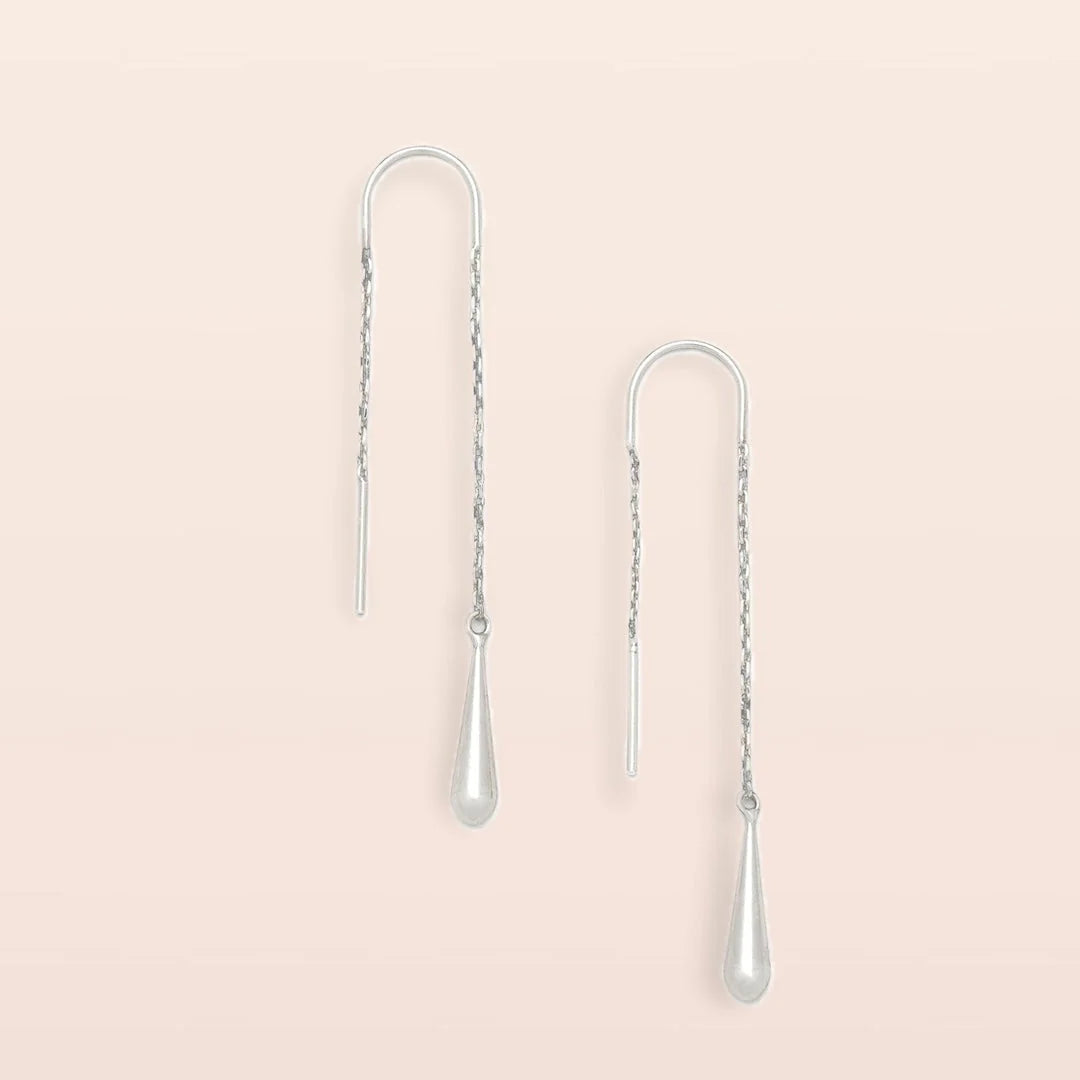 Teardrop Threader/Sterling Silver