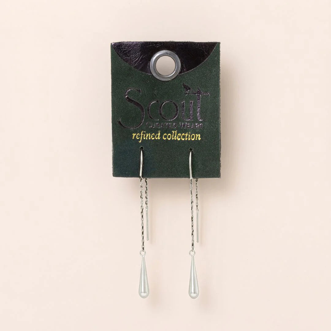Teardrop Threader/Sterling Silver