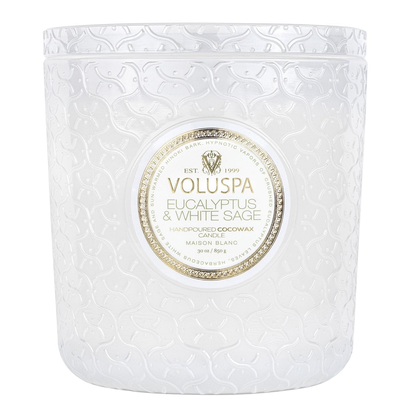Luxe Candle - Eucalyptus & White Sage