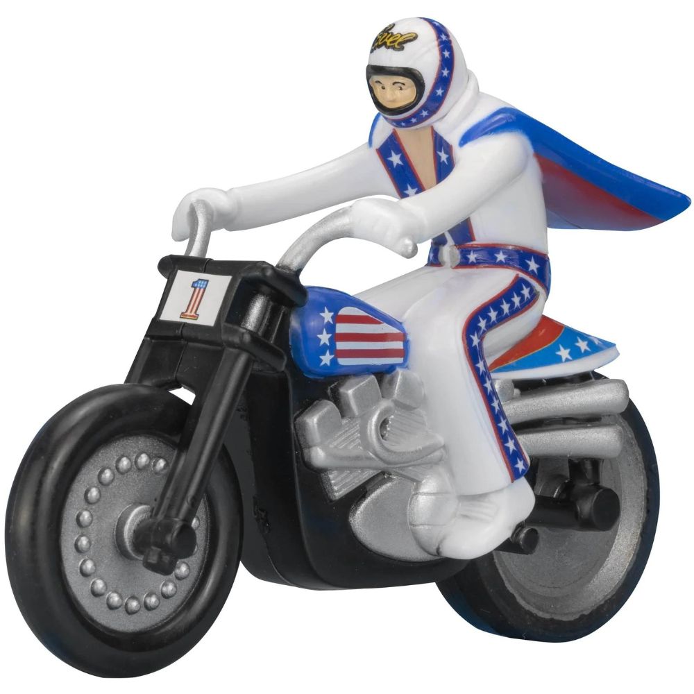 Evel Knievel Mini Stunt Cycle - Rip Cord Racer