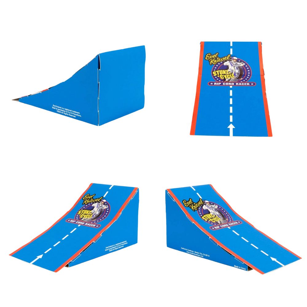 Evel Knievel Mini Stunt Cycle - Rip Cord Racer