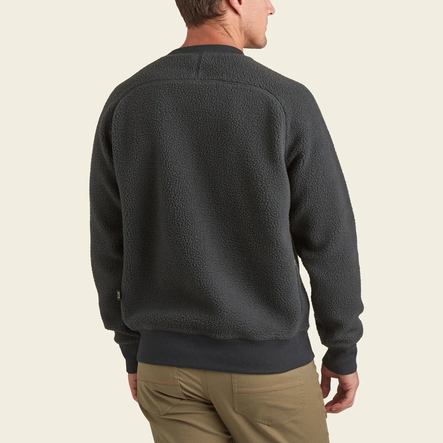 Eleos Fleece Crewneck : Faded Black