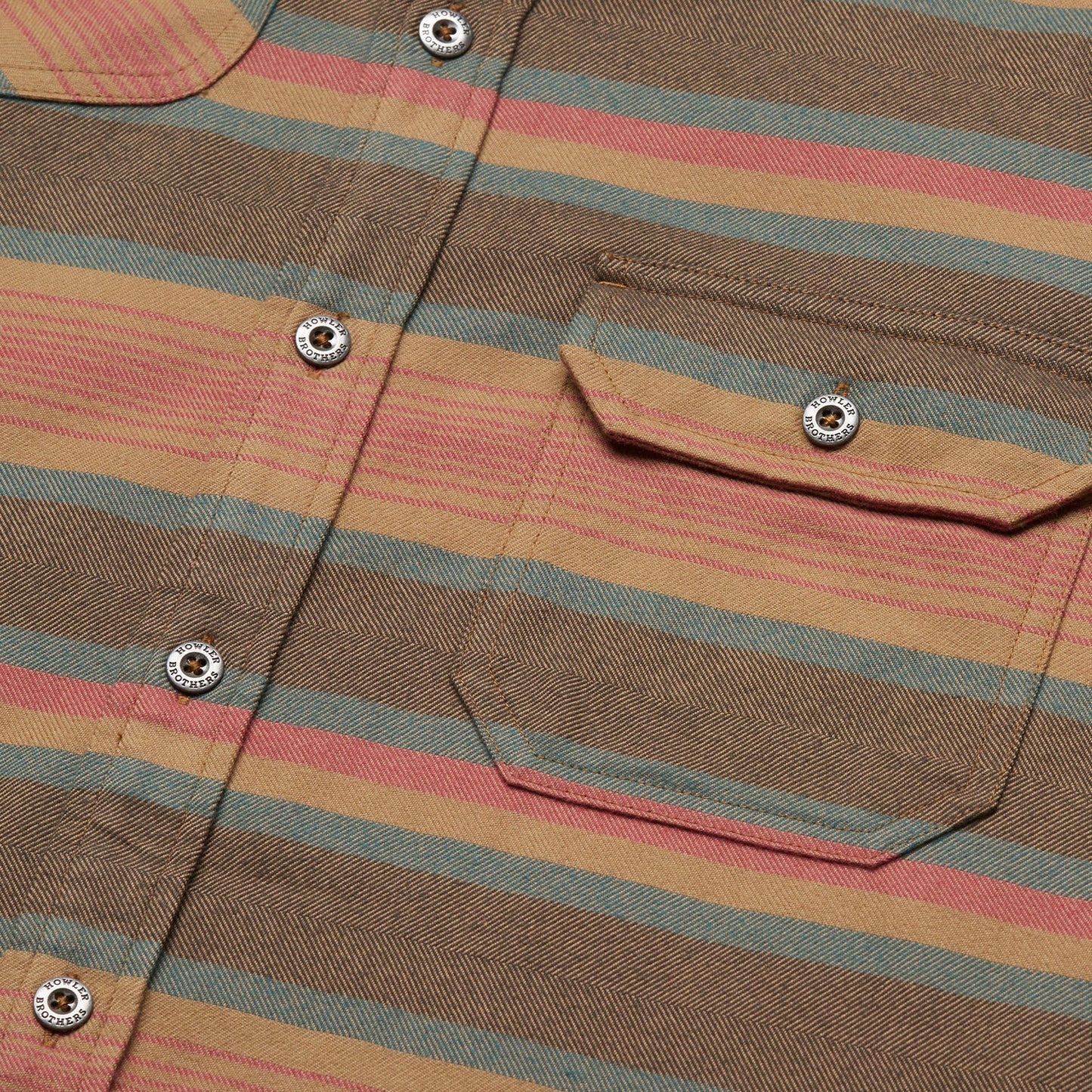 Harker's Flannel - Pathway Stripe - Sundown