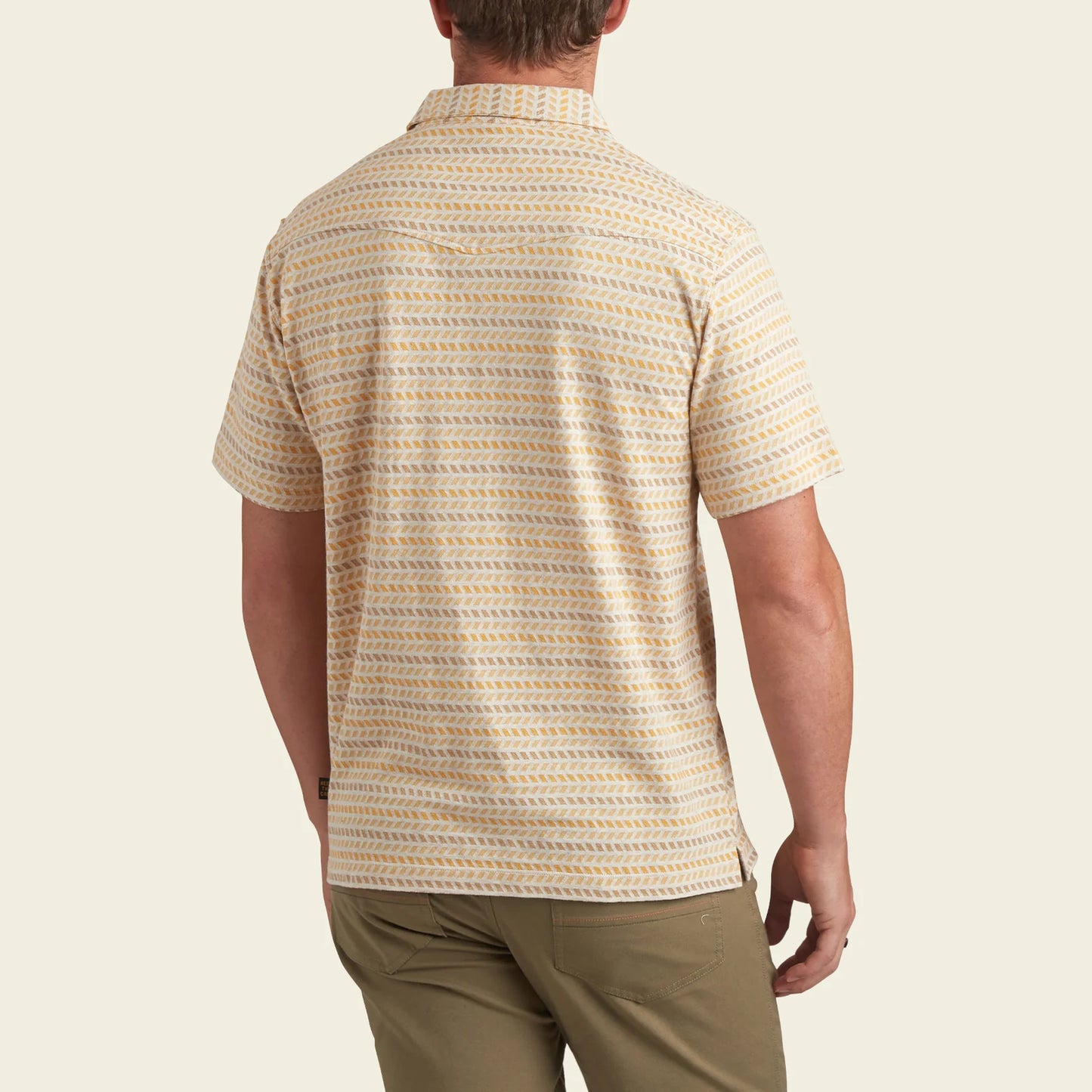 Ranchero Jacquard Polo: Illusion Jacquard - Oatmeal Heather