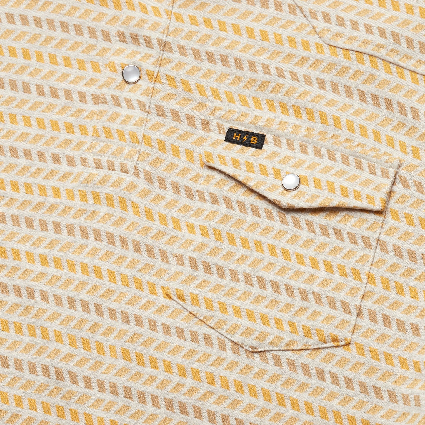 Ranchero Jacquard Polo: Illusion Jacquard - Oatmeal Heather