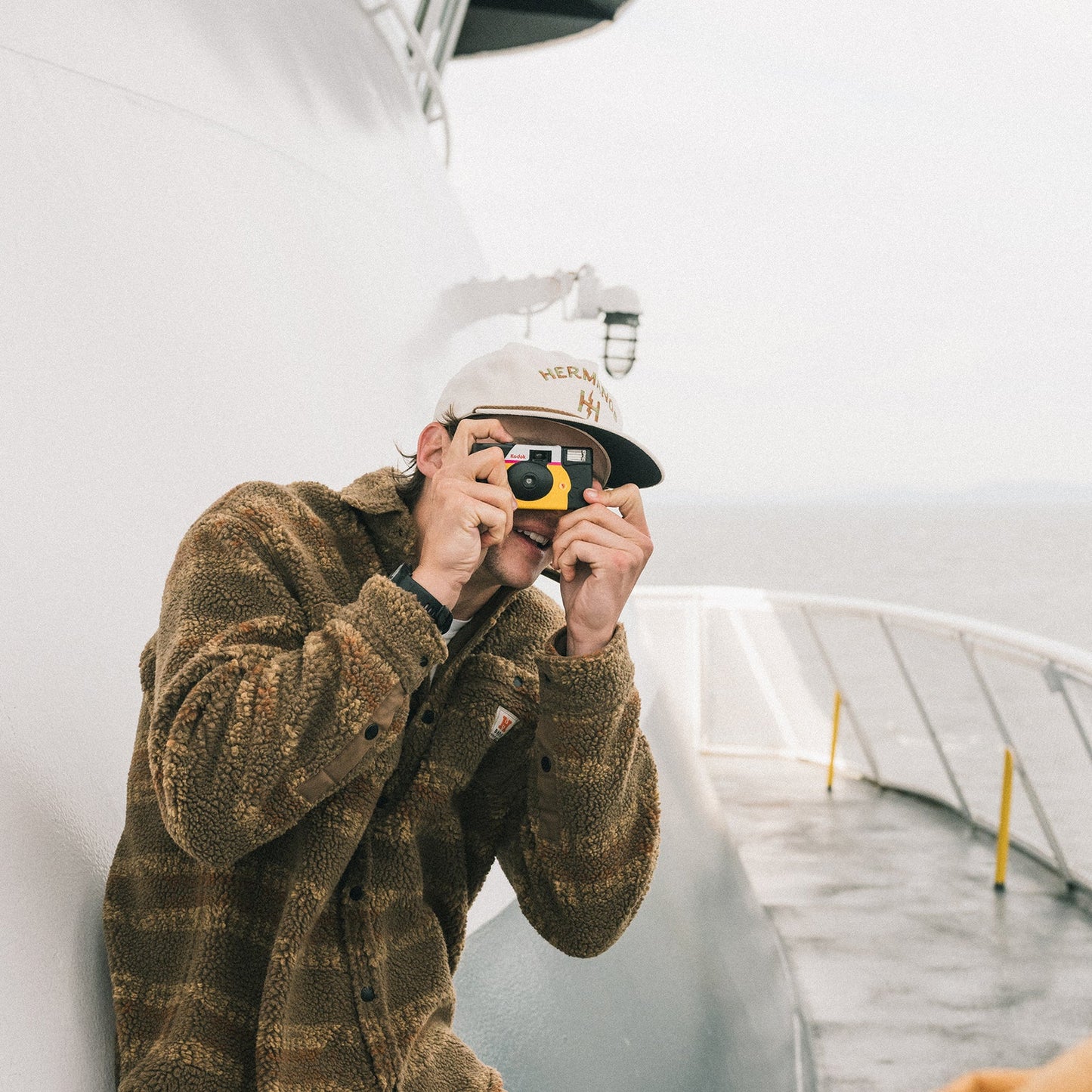 Unstructured Snapback Hat : Hermanos - Stone