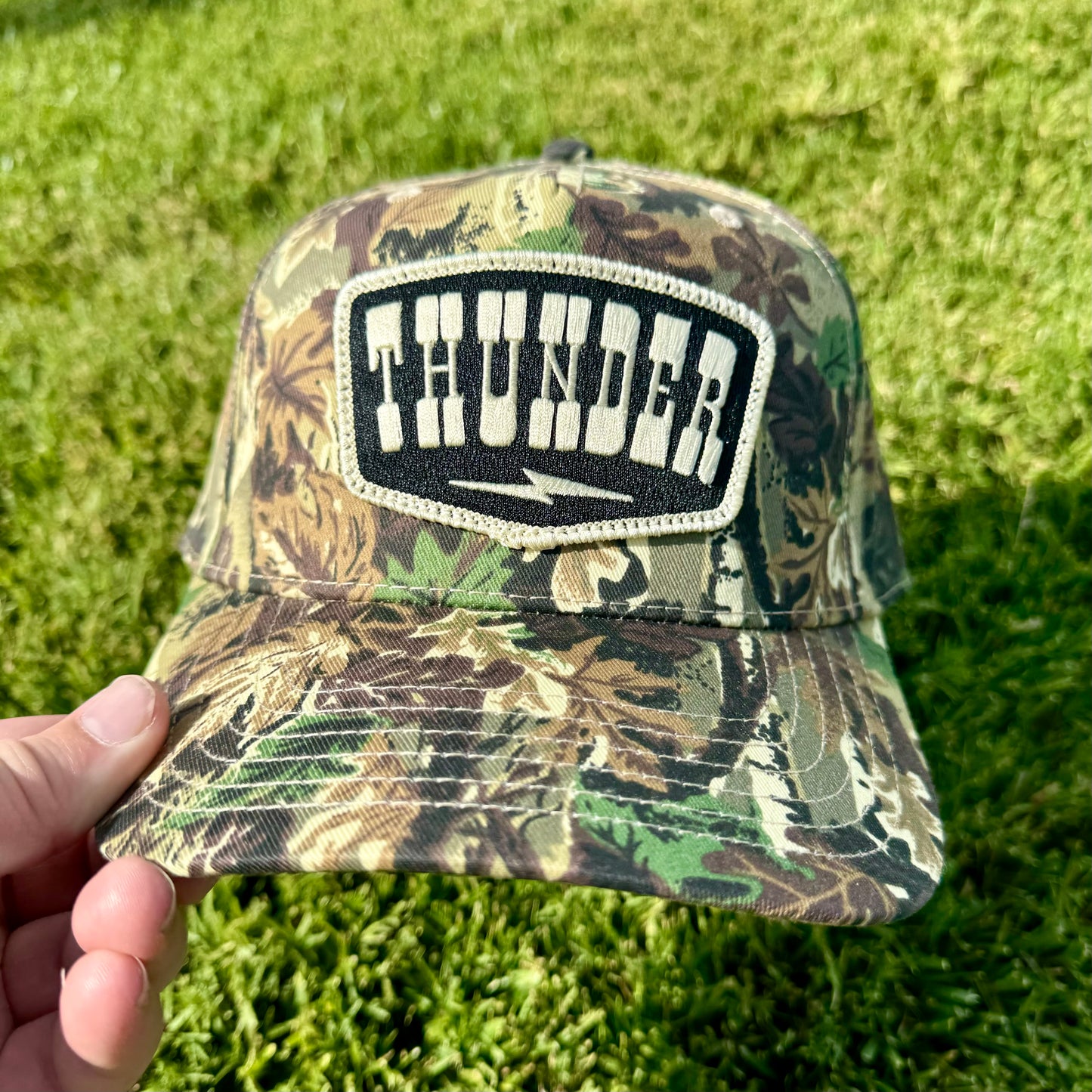 Thunder Bolt Camo Hat - Black