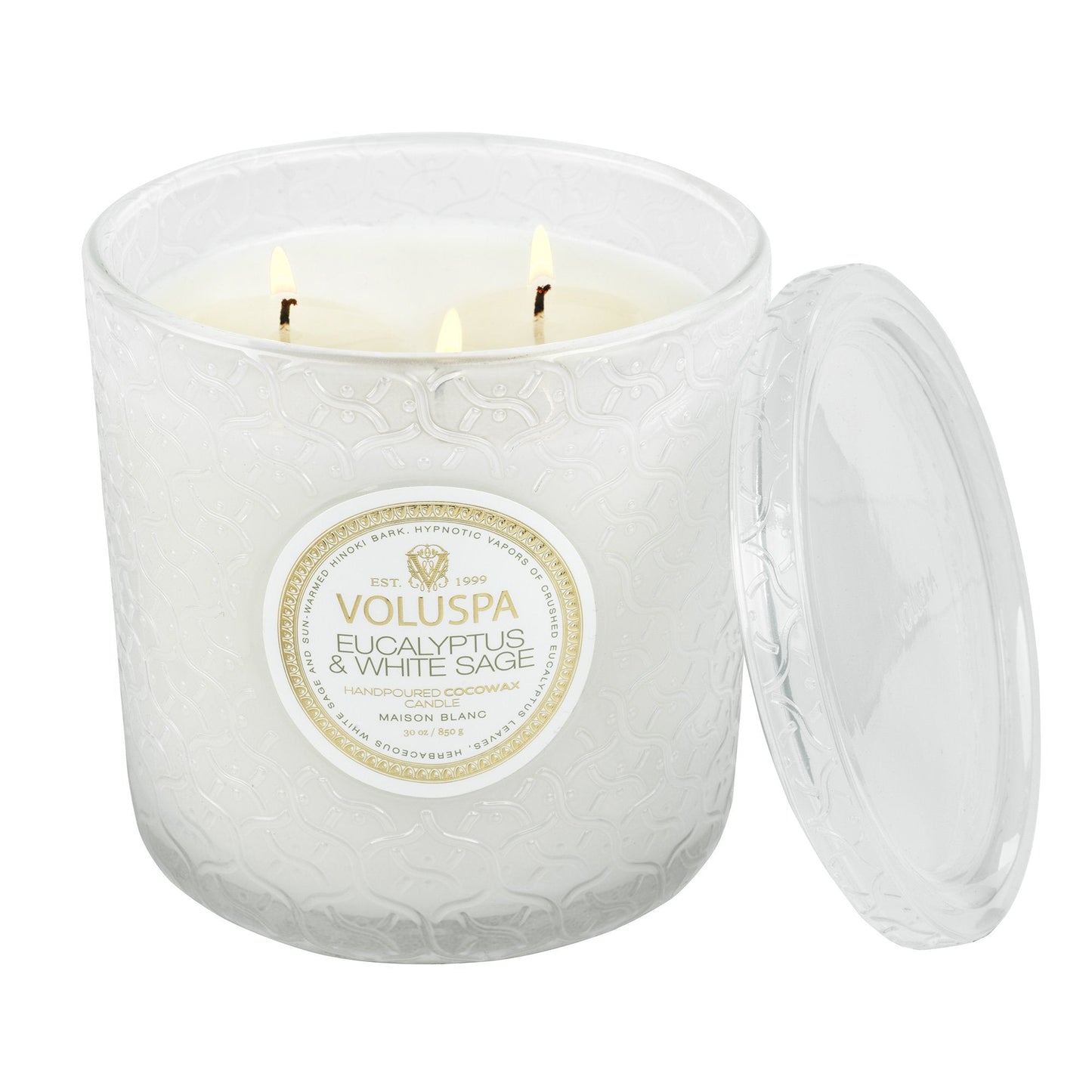 Luxe Candle - Eucalyptus & White Sage
