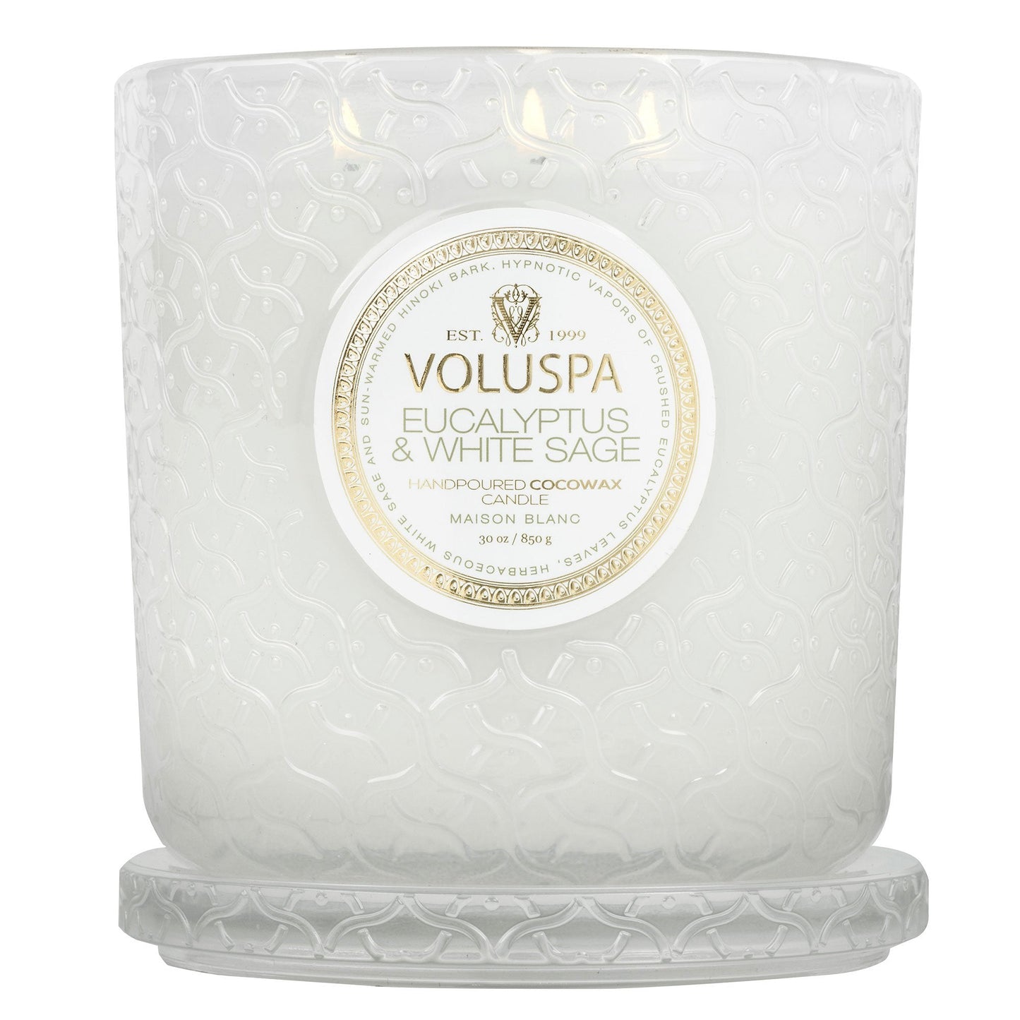 Luxe Candle - Eucalyptus & White Sage