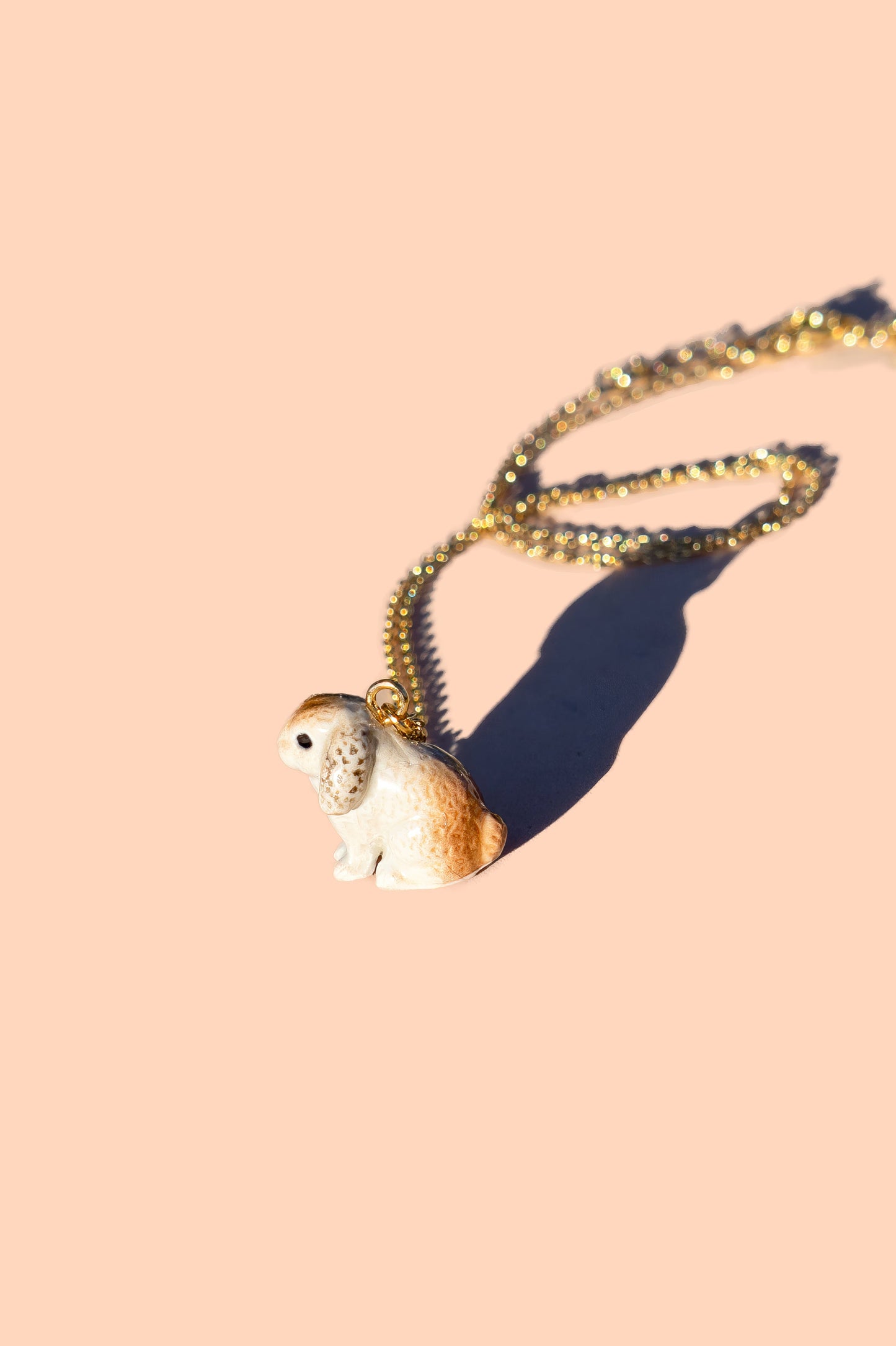Tiny Fluff Rabbit Necklace