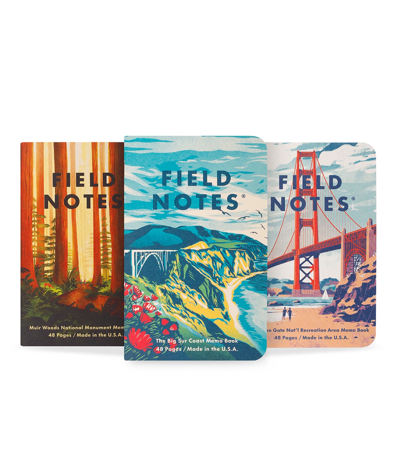 3-Pack Explore America Monumental Memo Books - Series A