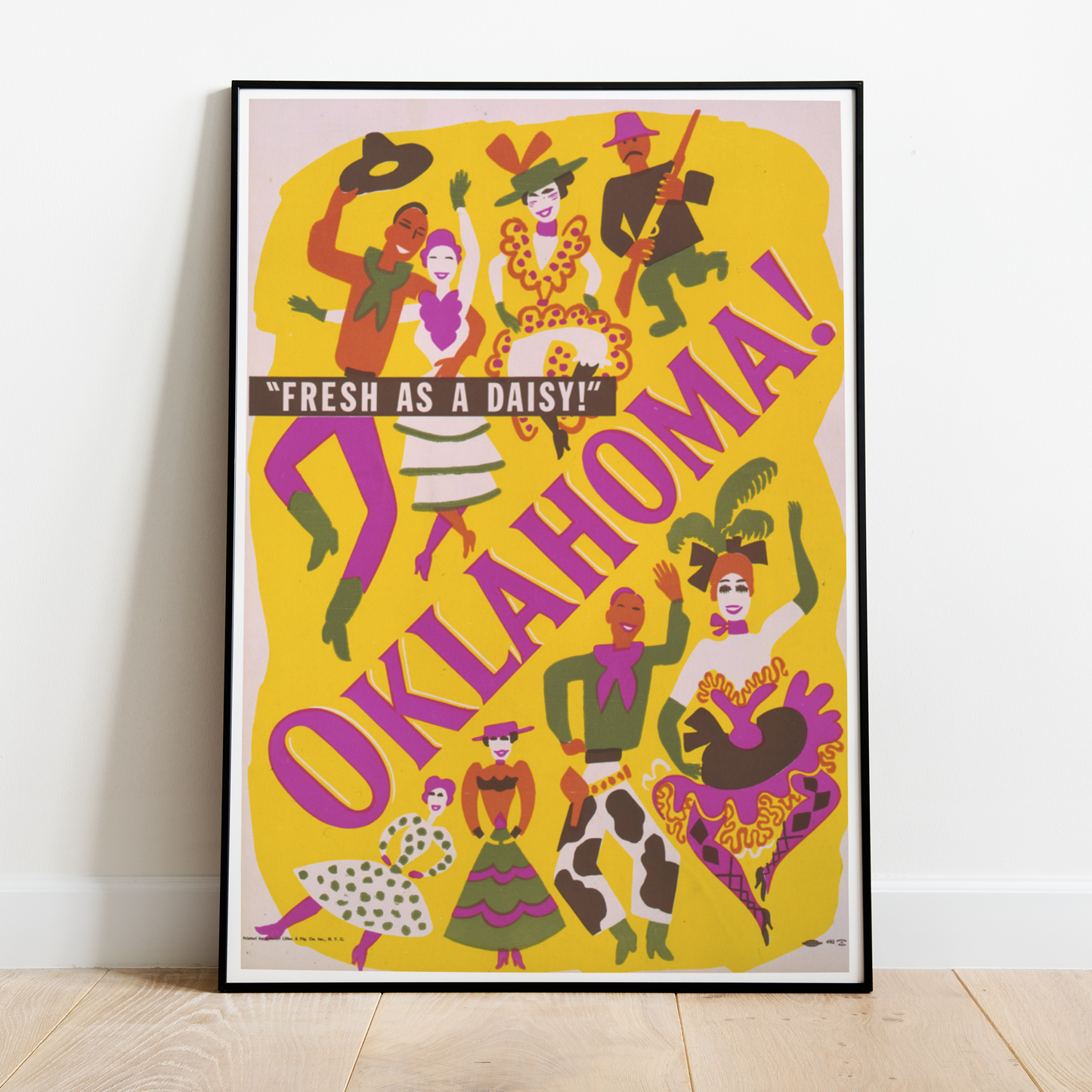 Vintage Oklahoma Fresh as a Daisy Print