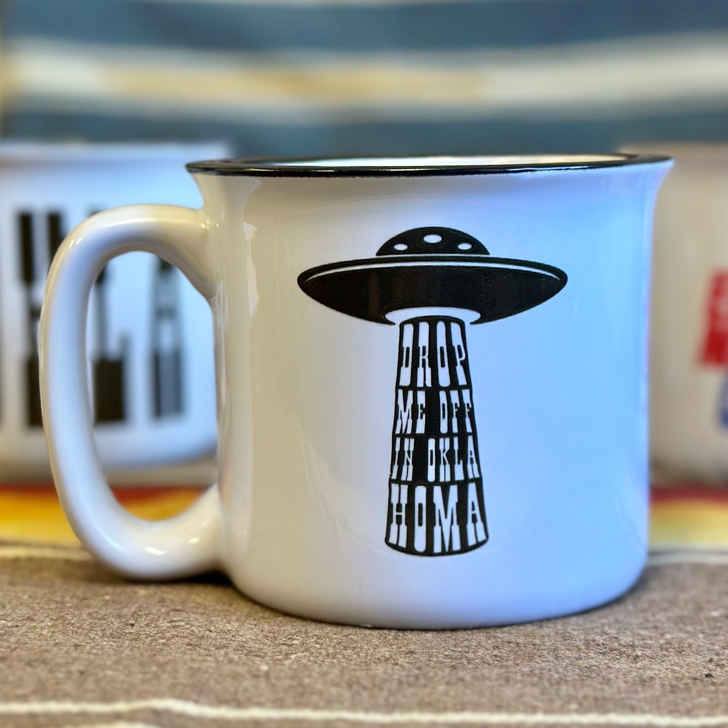 Drop me off in Oklahoma 13oz Campfire Mug