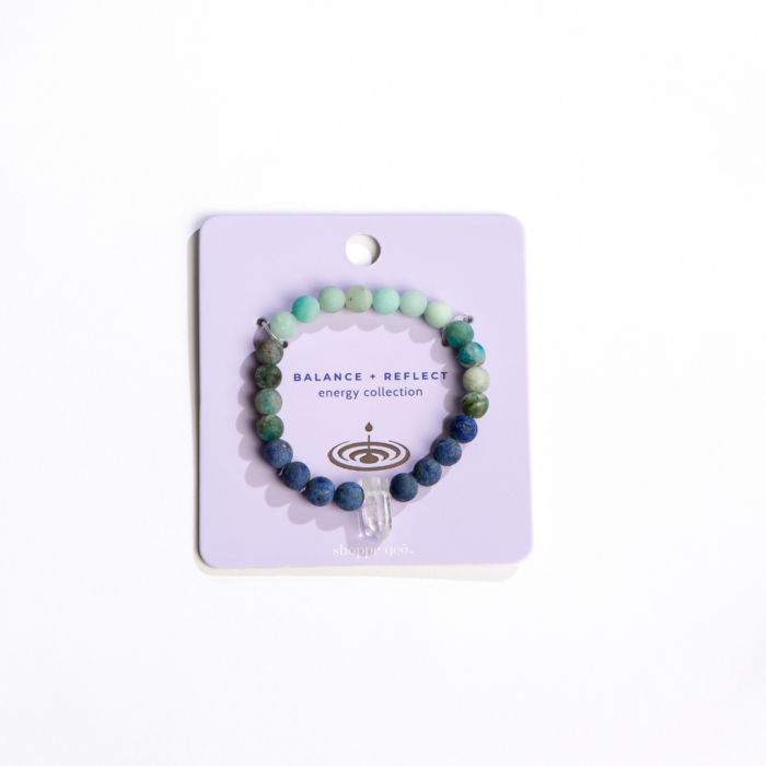 Balance + Reflect Crystal Bead Bracelet