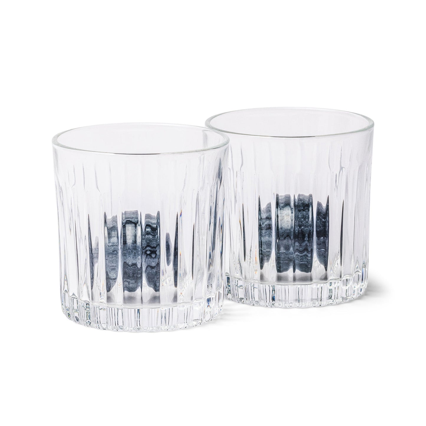 Cocktail Tumbler + Whiskey Stone Set